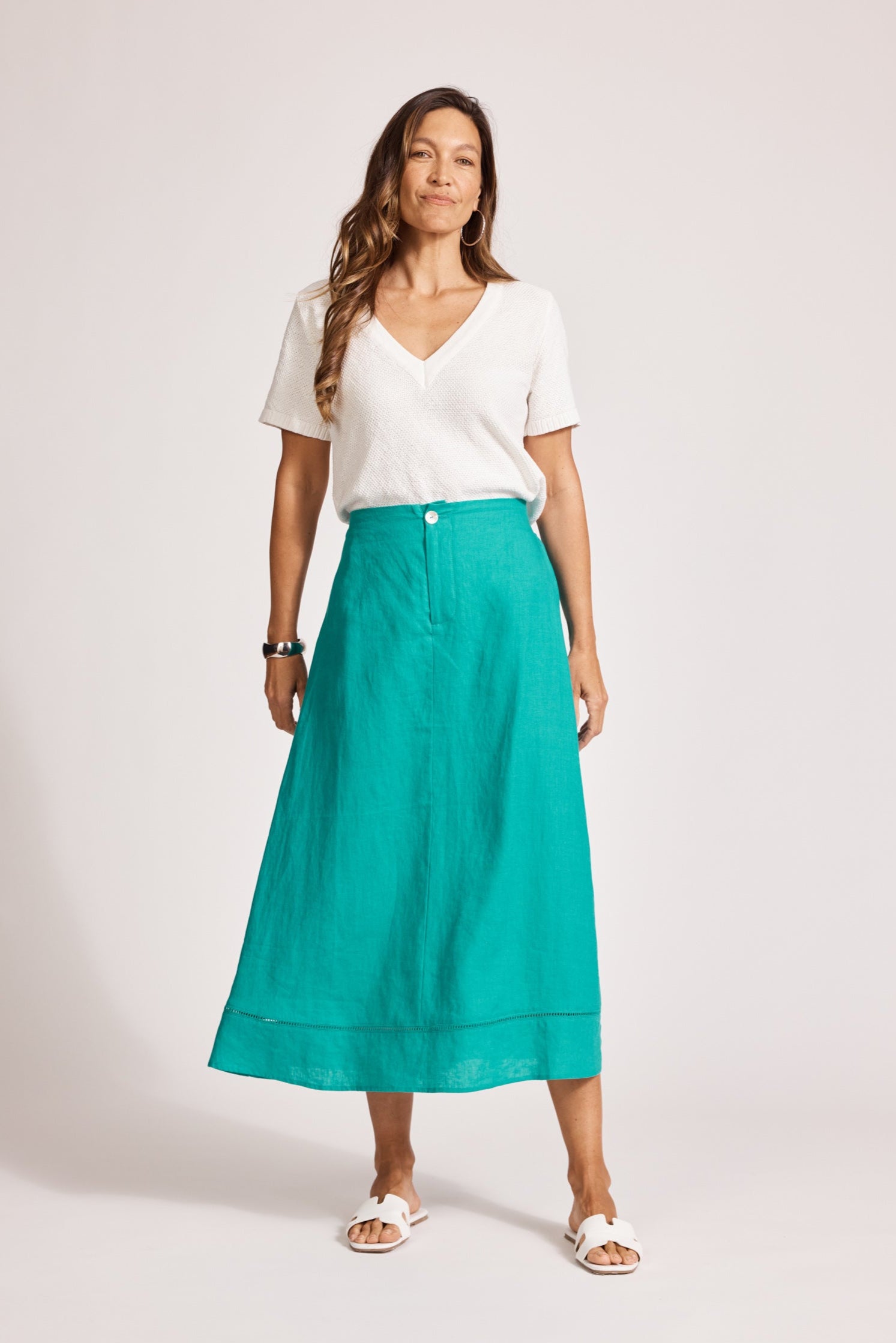 Miramar Maxi Skirt - Lagoon