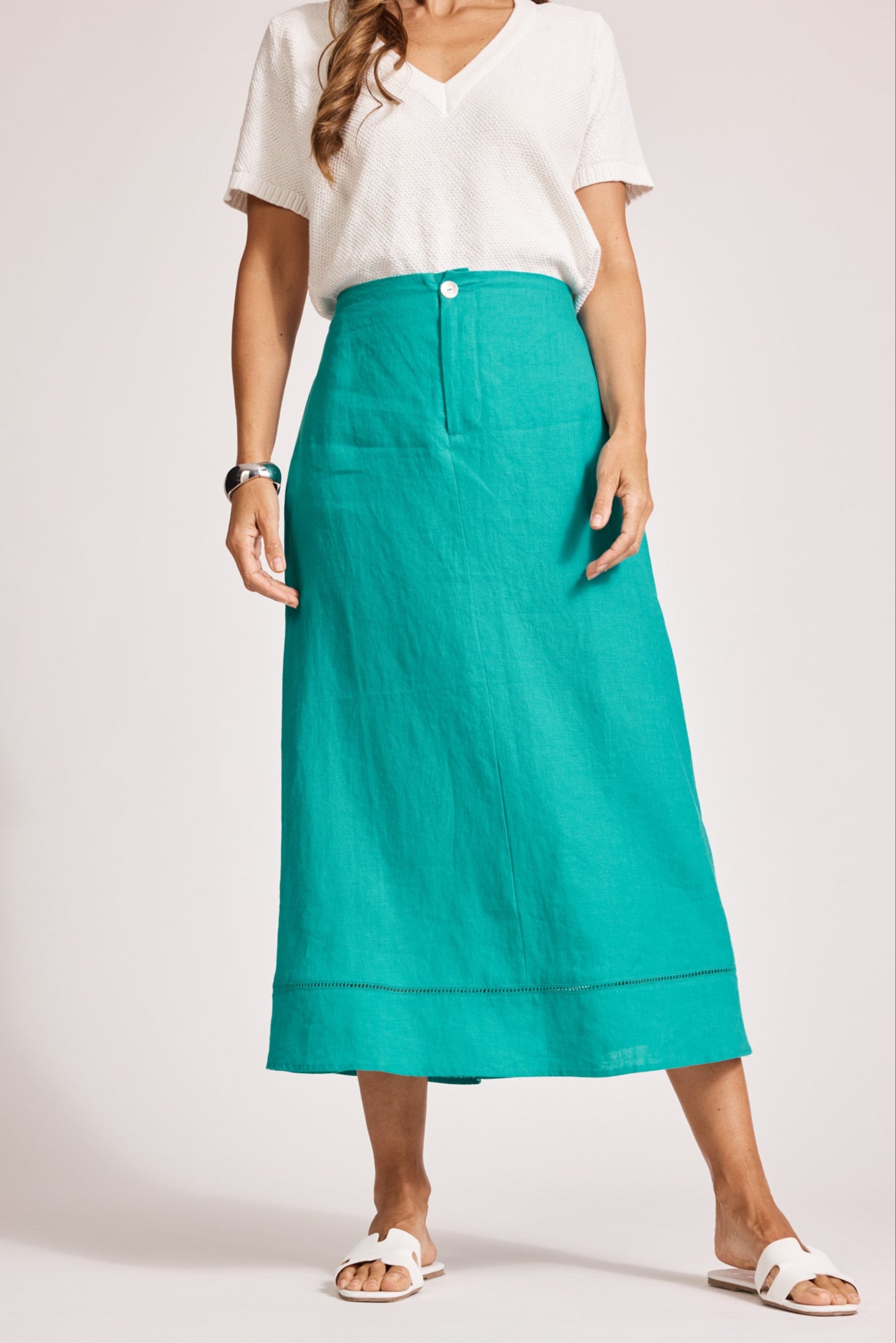Miramar Maxi Skirt - Lagoon