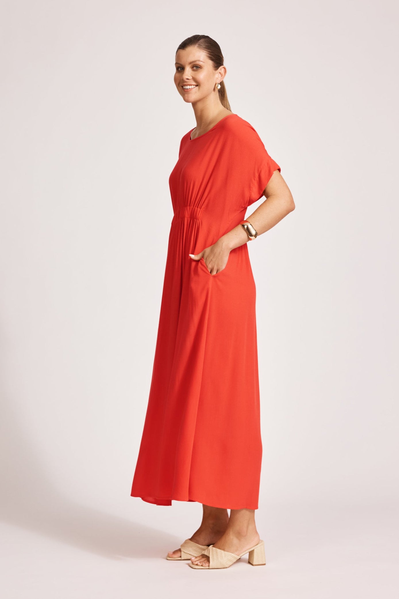 Alegria Dress - Coral