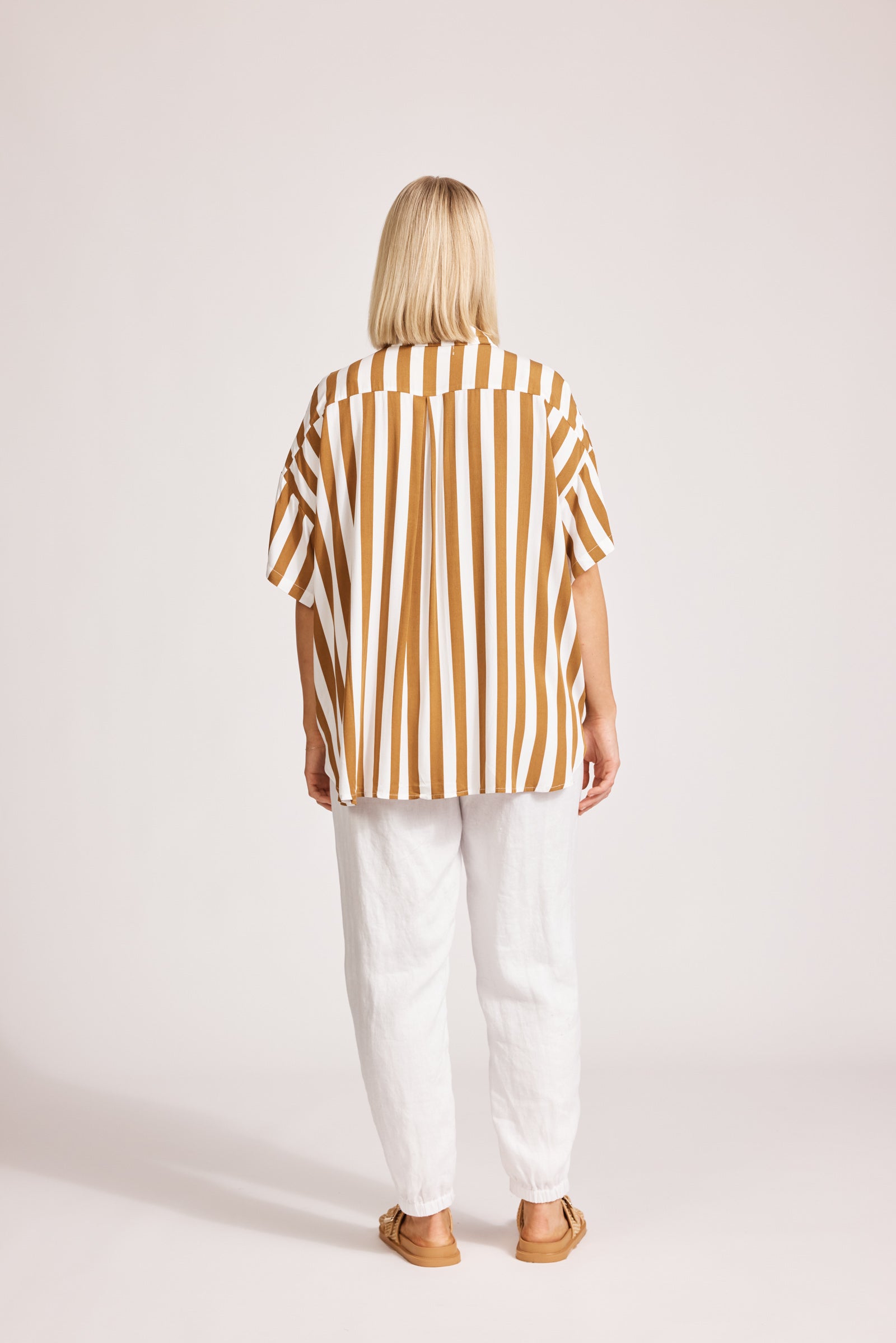 Treville Stripe Shirt - Caramel