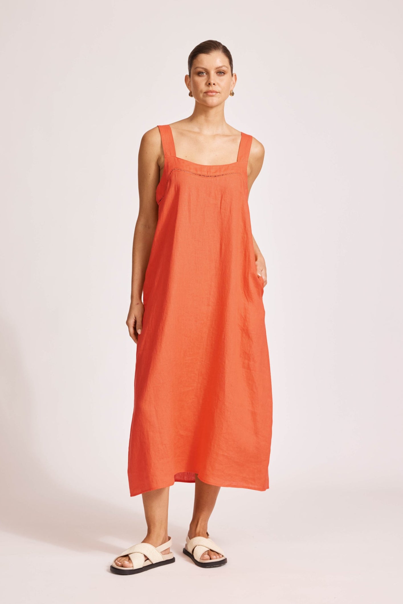 Miramar Tank Maxi Dress - Coral