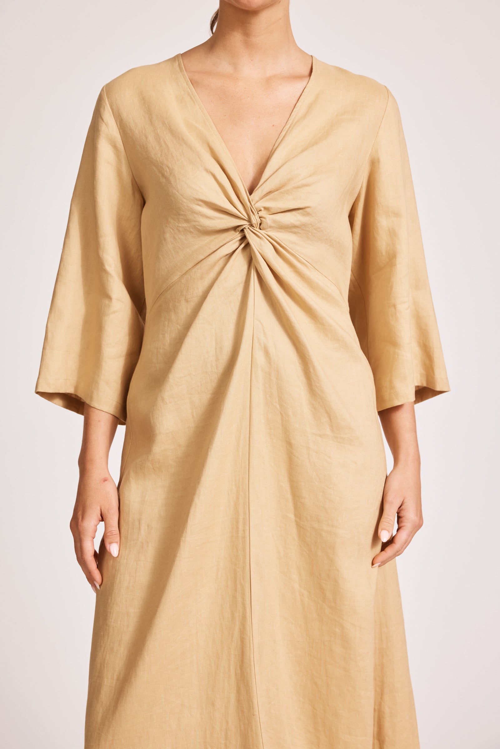 Miramar Twist Maxi Dress - Camel