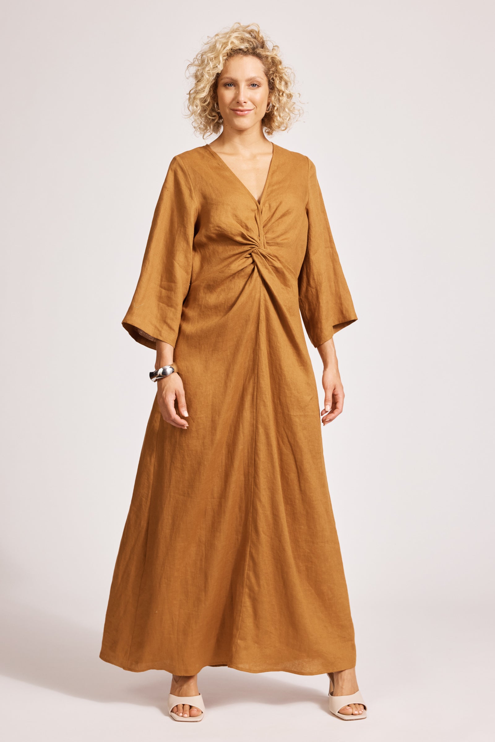 Miramar Twist Maxi Dress - Caramel