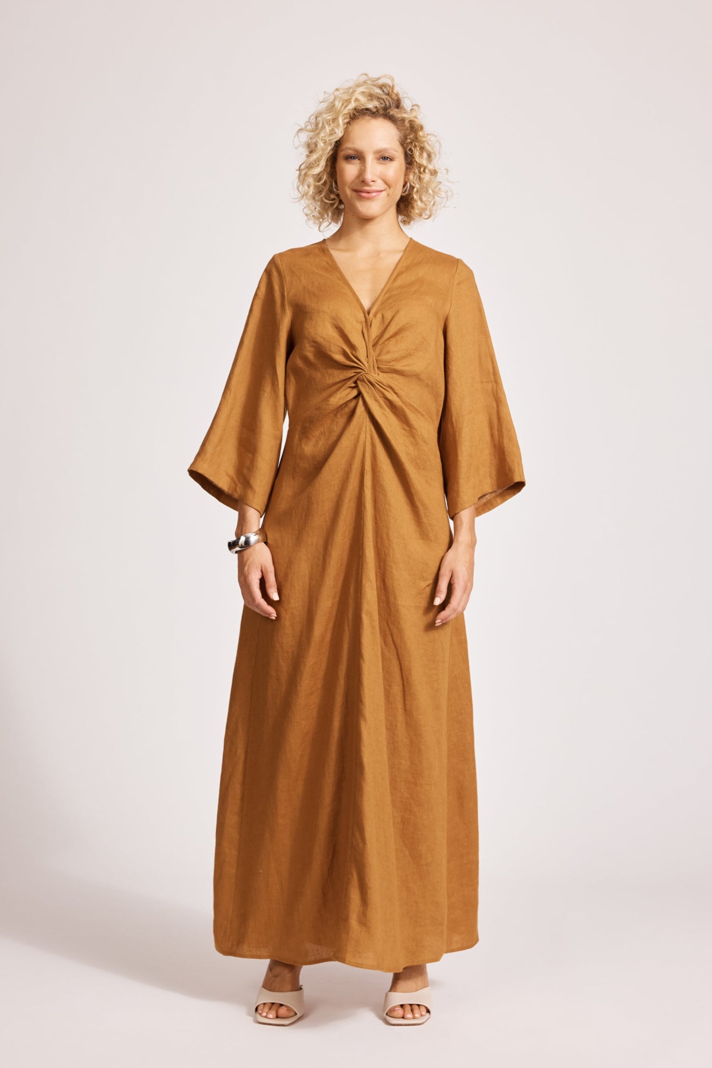 Miramar Twist Maxi Dress - Caramel