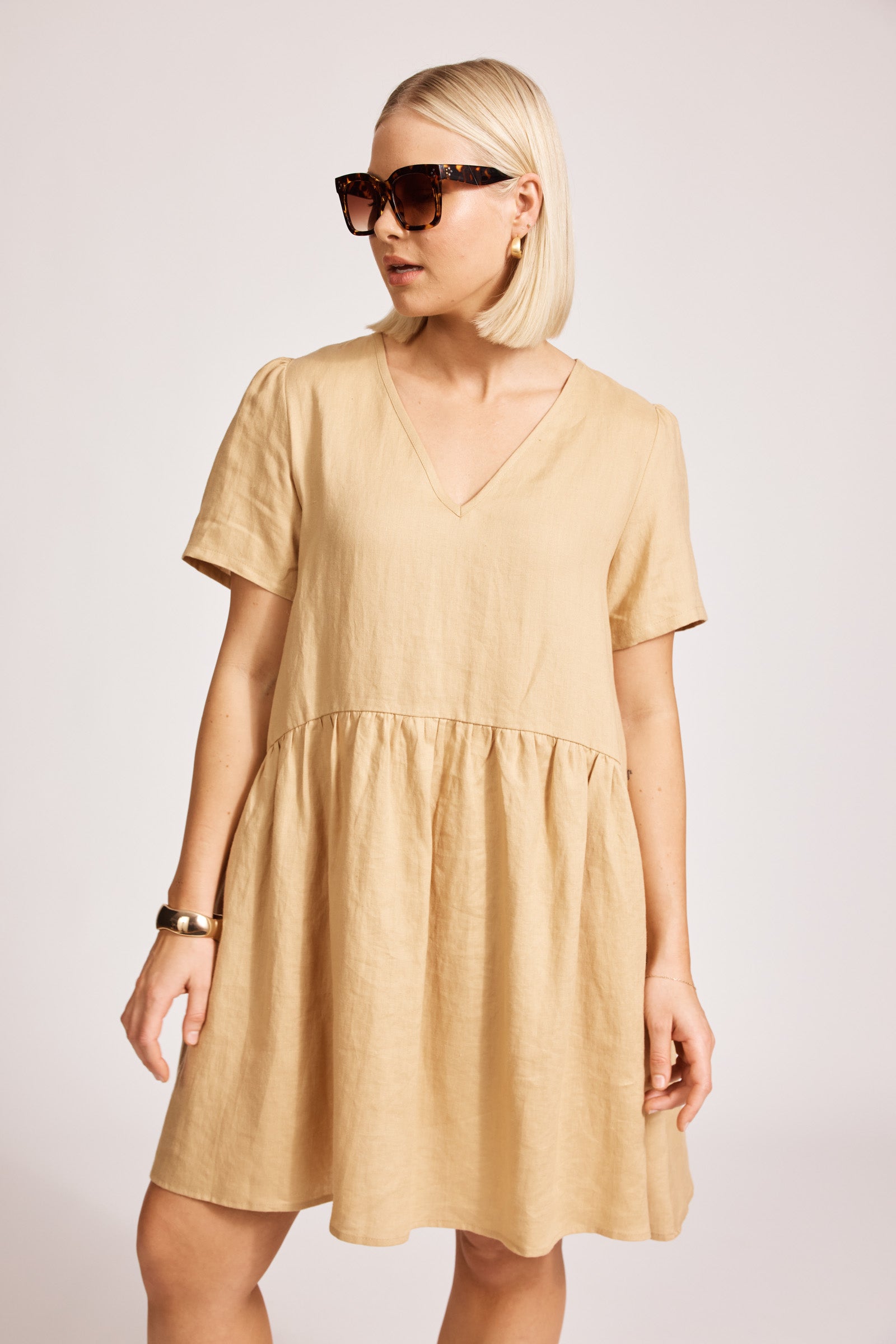 Miramar Midi Dress - Camel