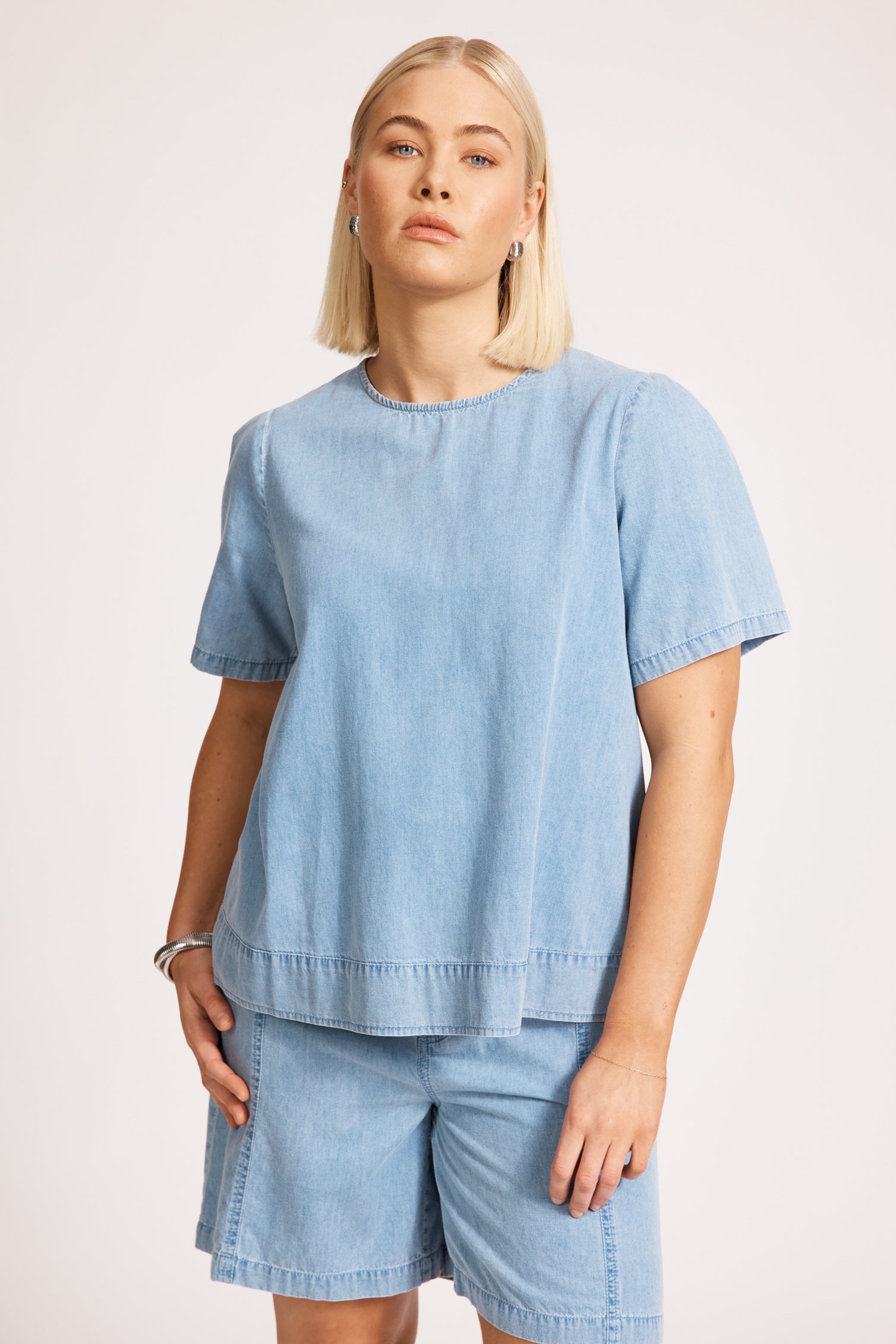 Melenia Denim Top - Denim