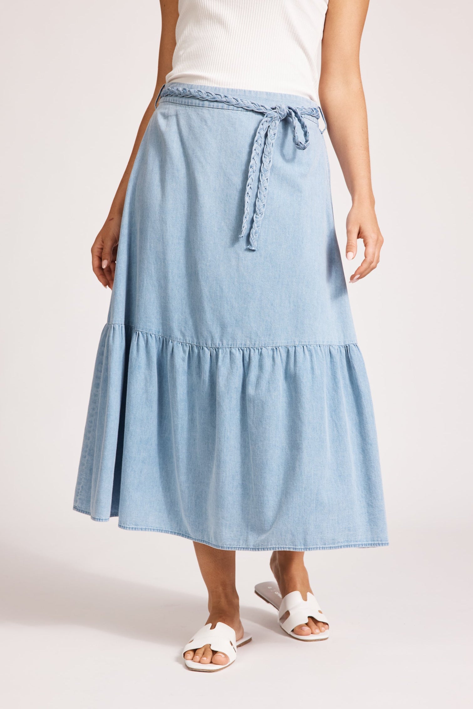 Melenia Denim Skirt - Denim