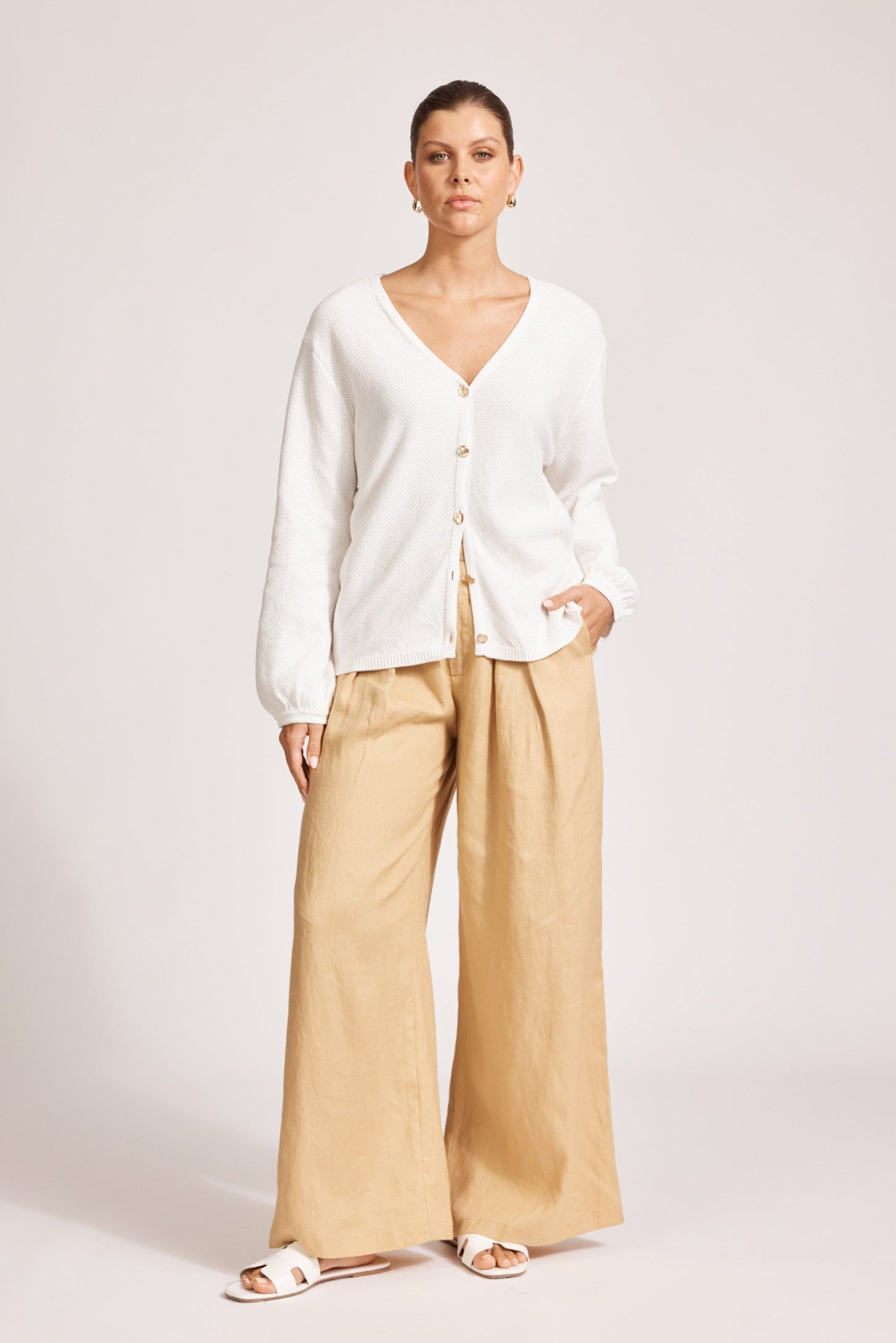 Artemis Knit Cardigan - White