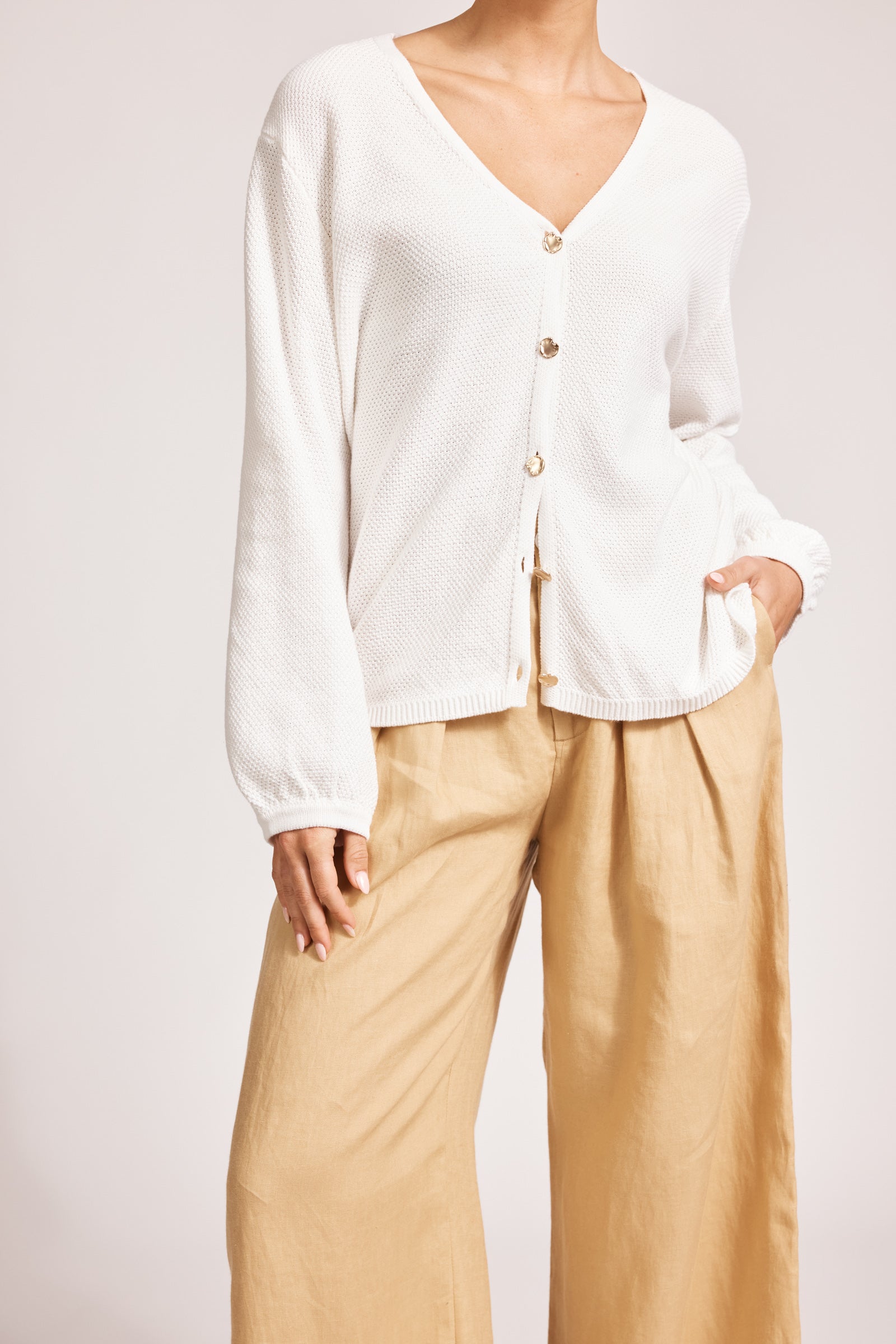 Artemis Knit Cardigan - White