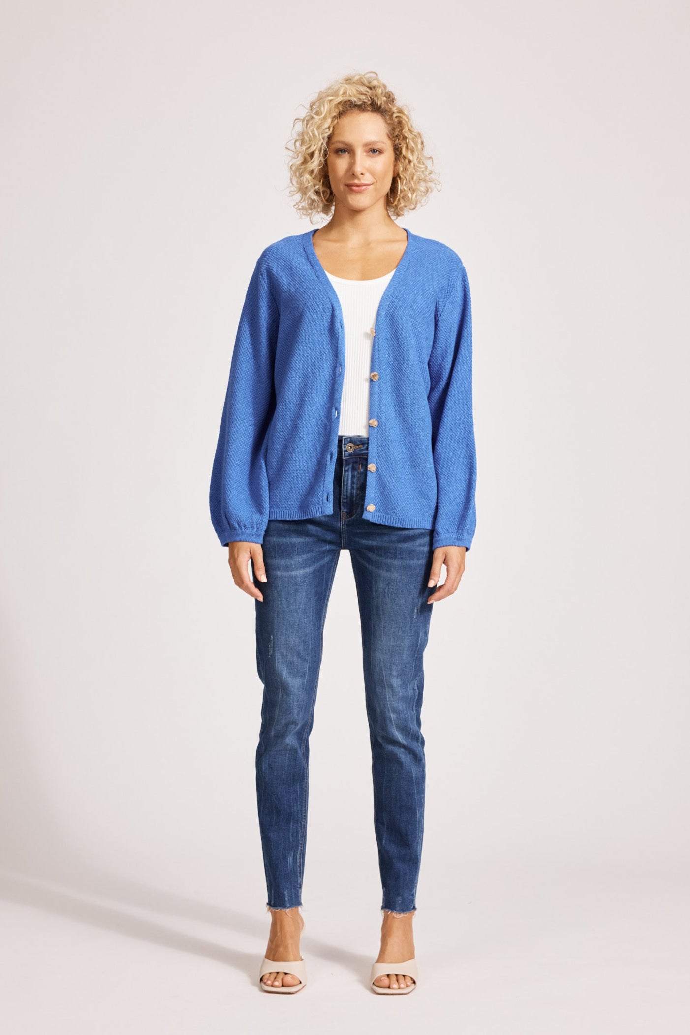 Artemis Knit Cardigan - Aegean