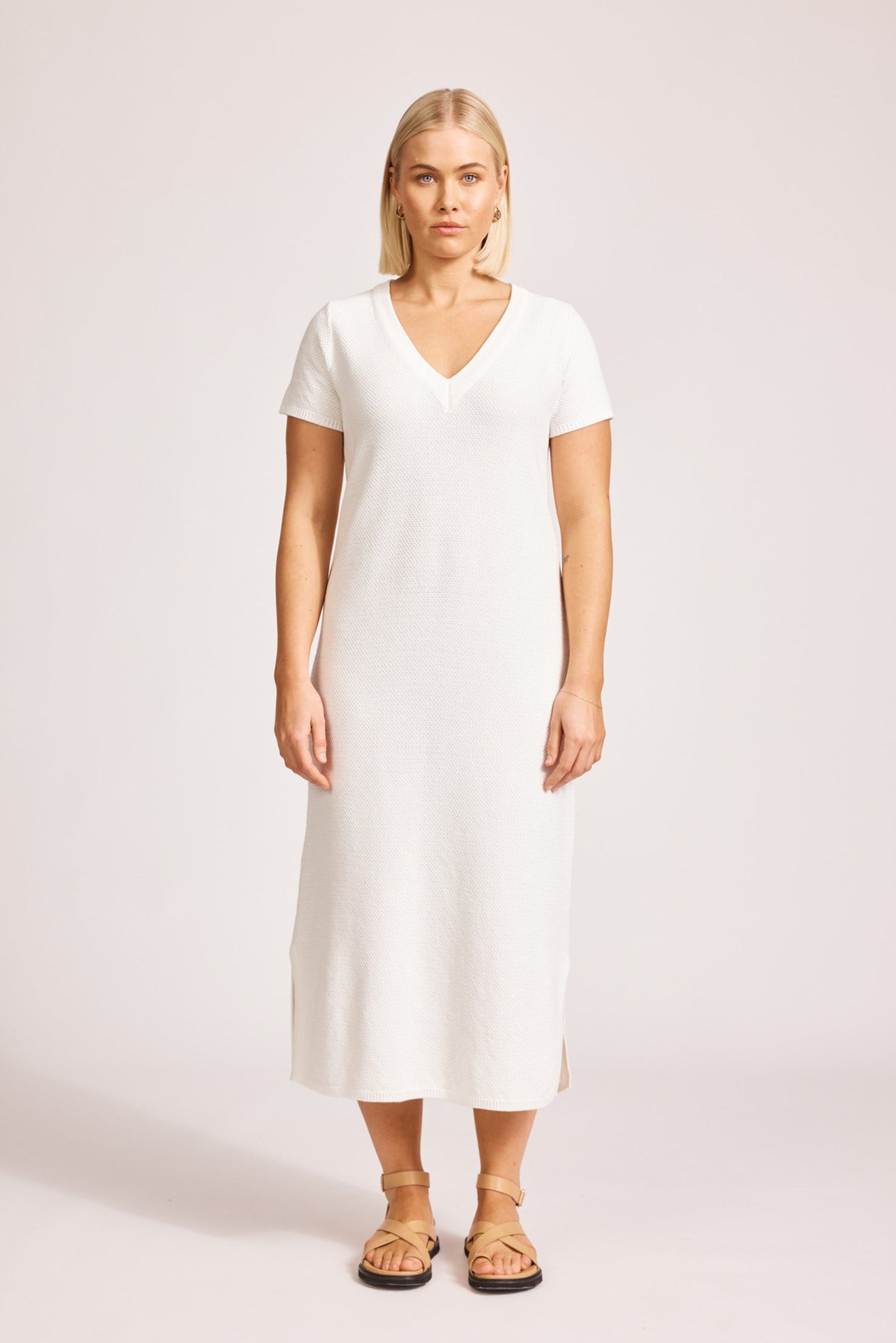 Artemis V Knit Dress - White