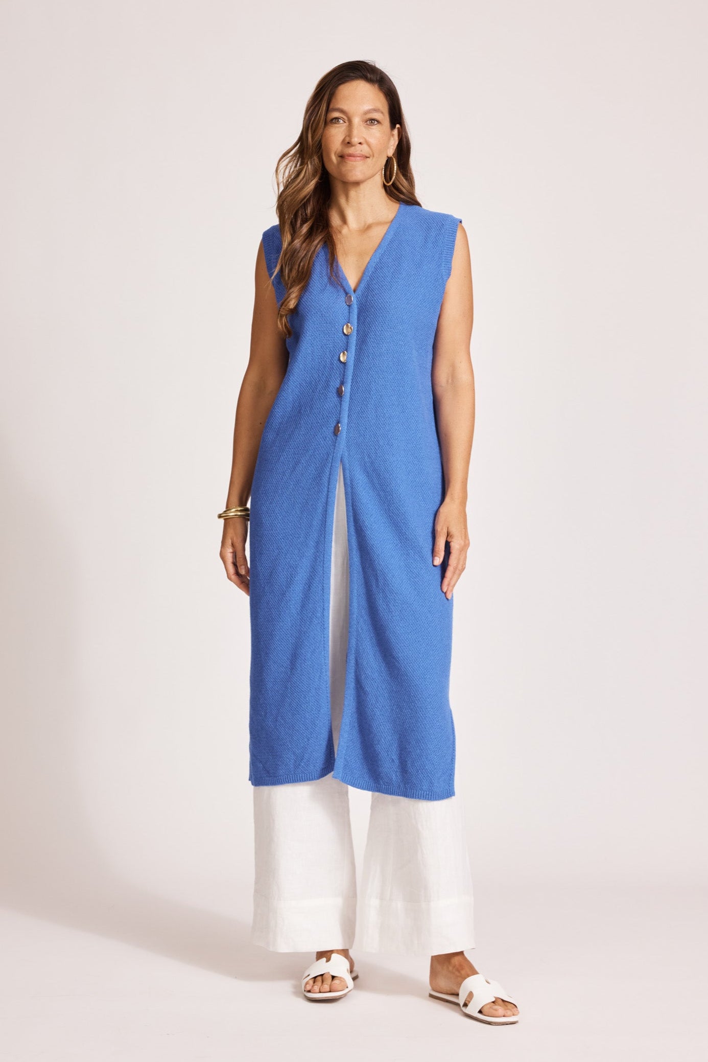 Artemis Knit Vest - Aegean