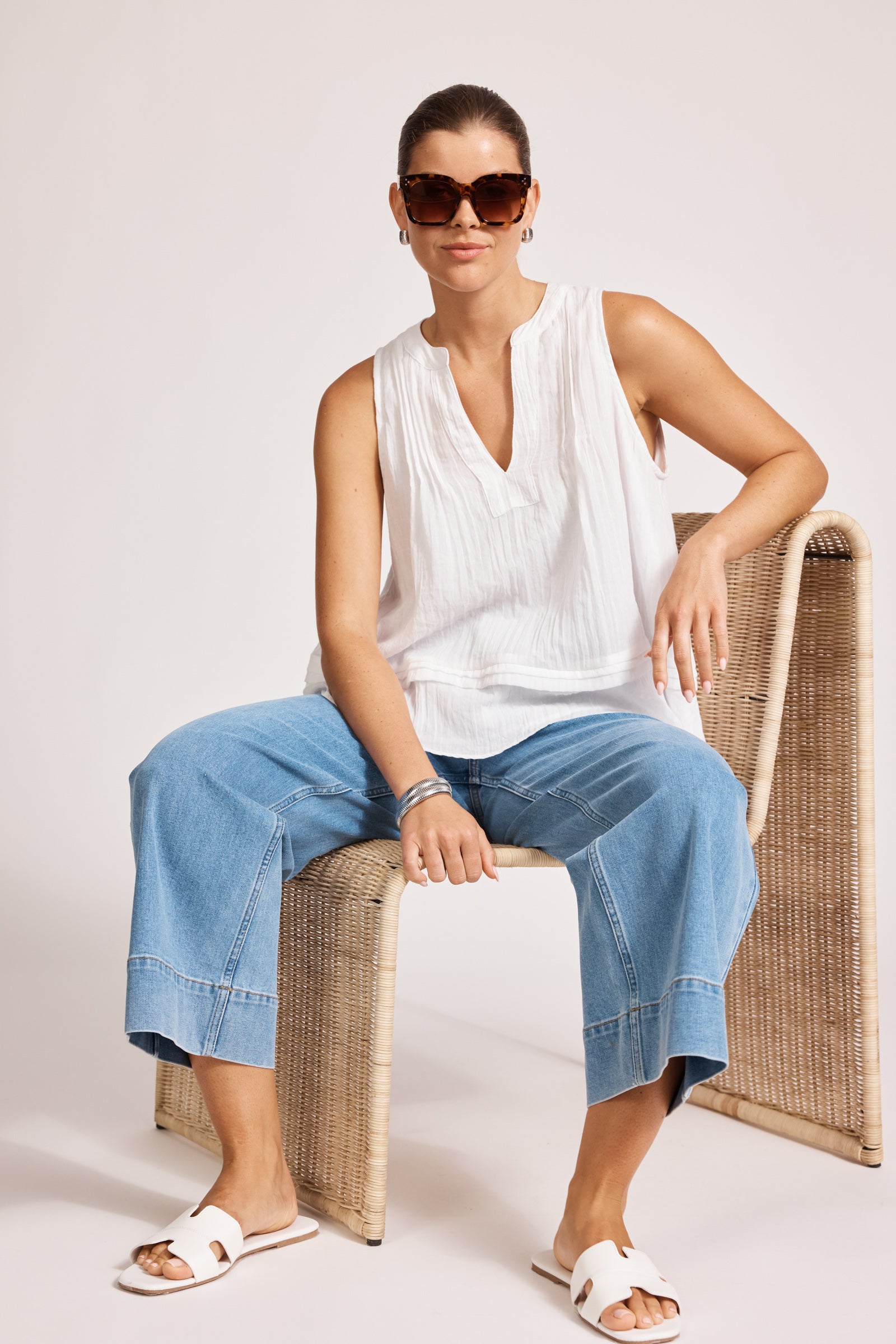 Orsula Tank - White