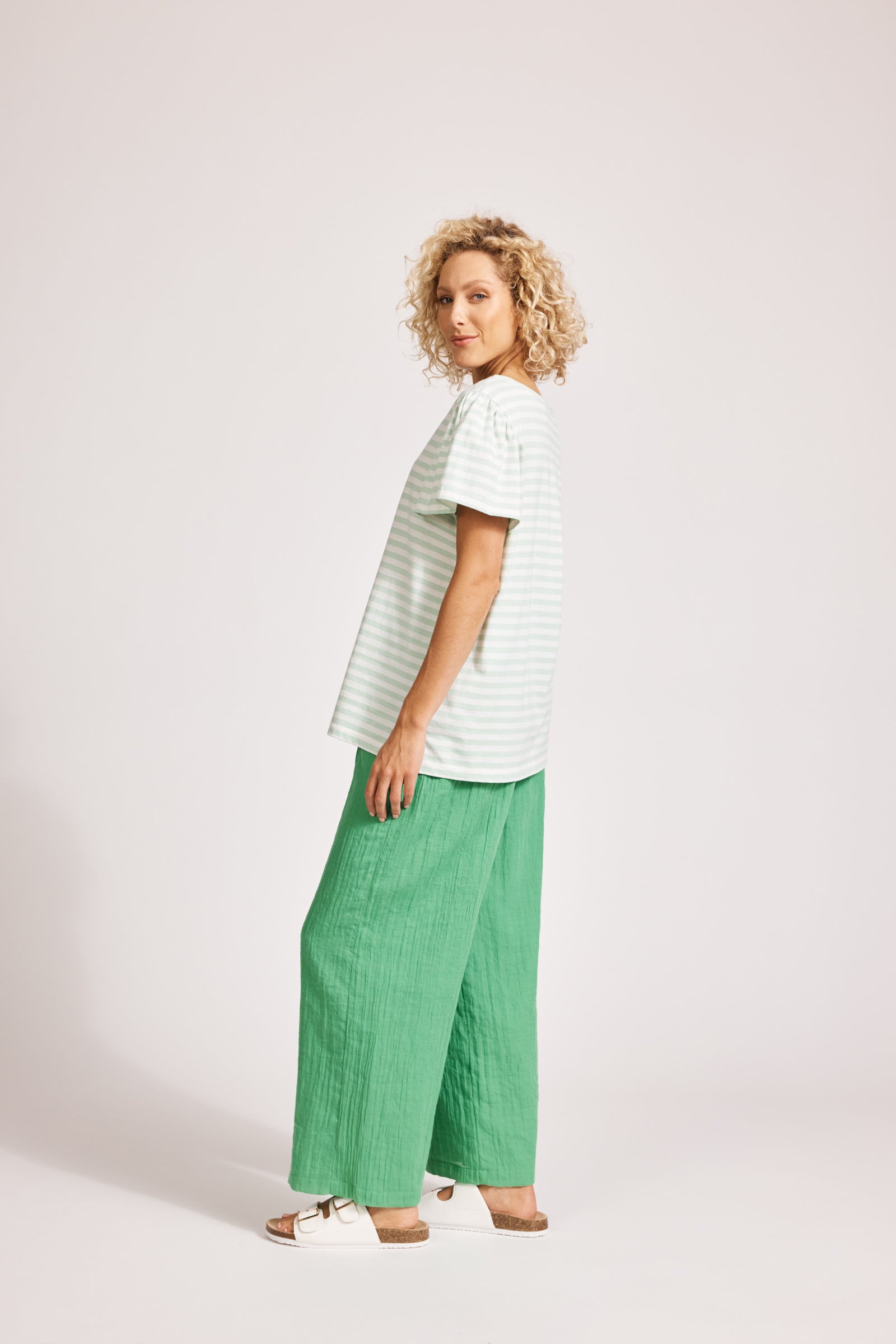 Margherita Stripe Tshirt - Mint