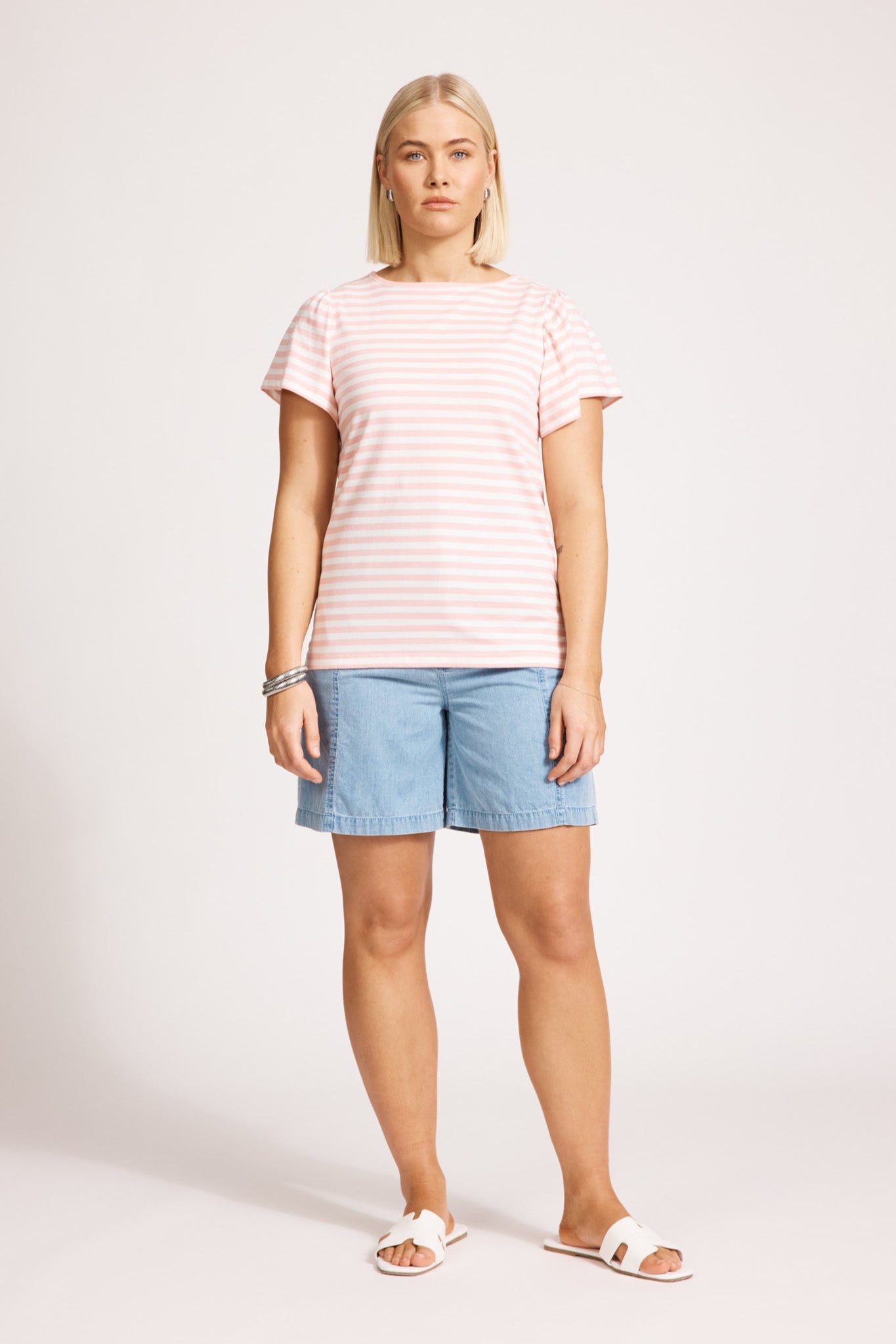 Margherita Stripe Tshirt - Cameo
