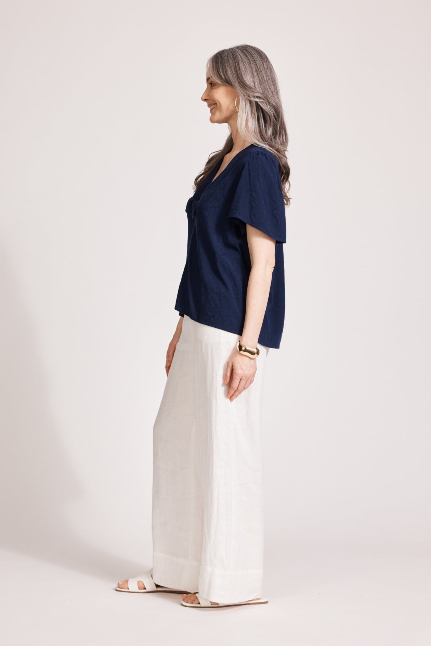 Parisio Tie Top - Indigo