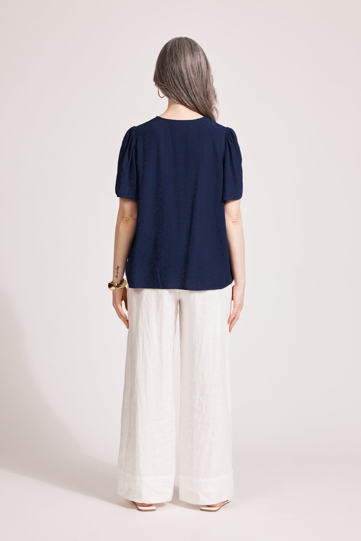 Parisio Tie Top - Indigo