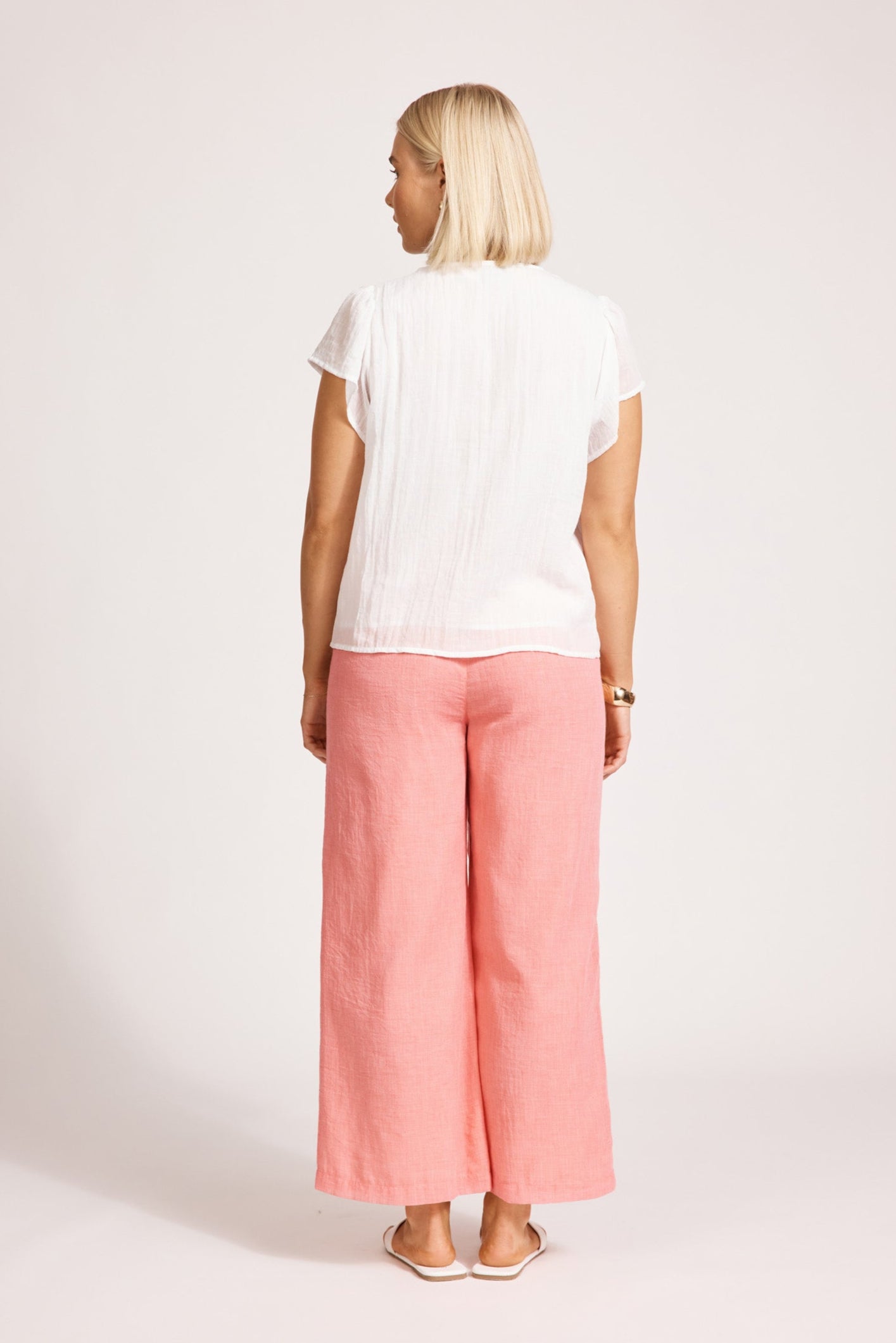 Orsula Button Top - White