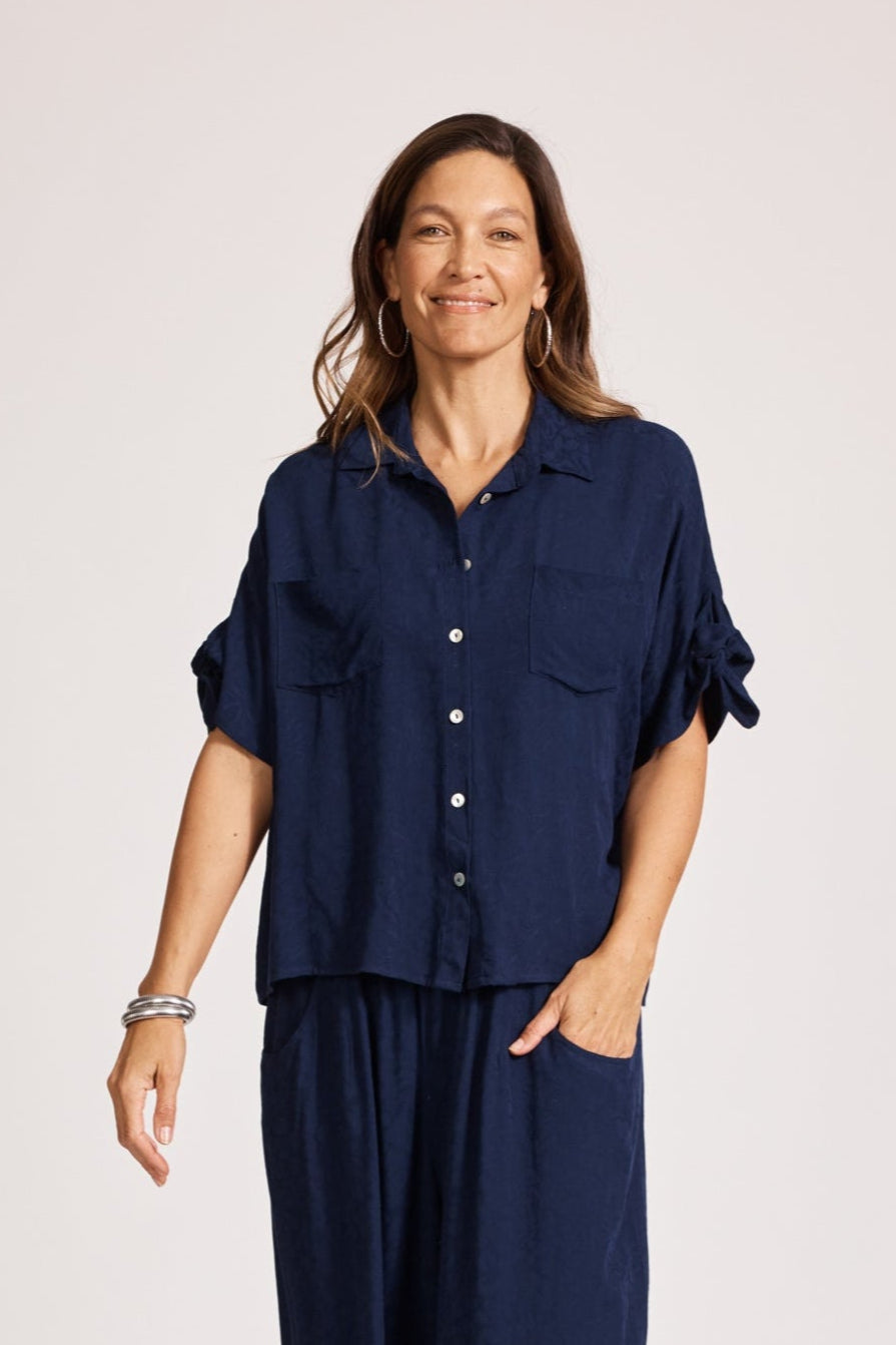 Parisio Tie Shirt - Indigo