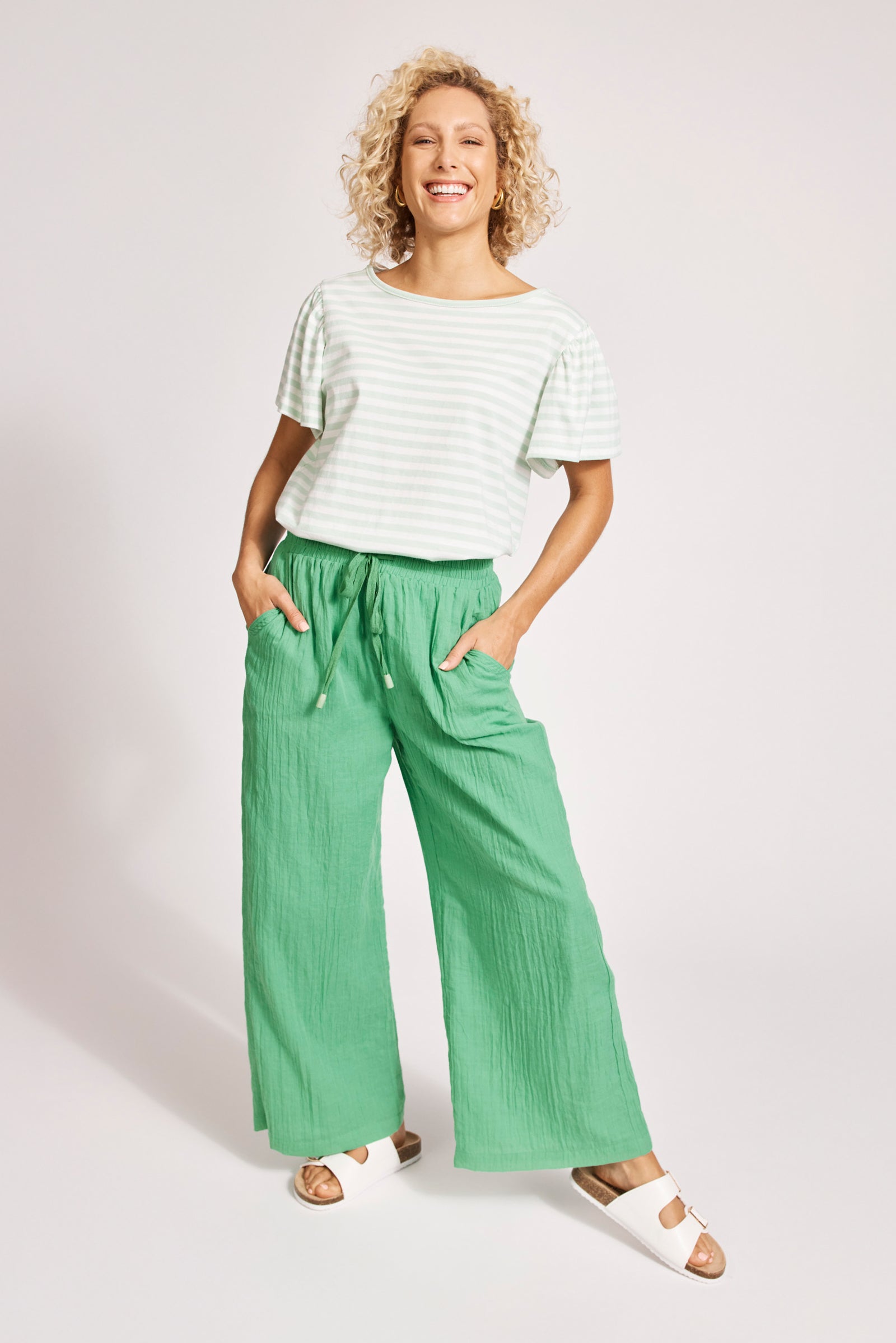 Orsula Crop Pant - Jade