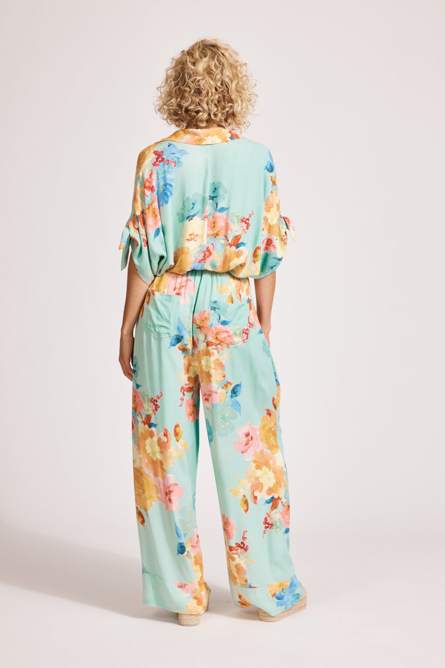 Parisio Pant - Mint Bloom