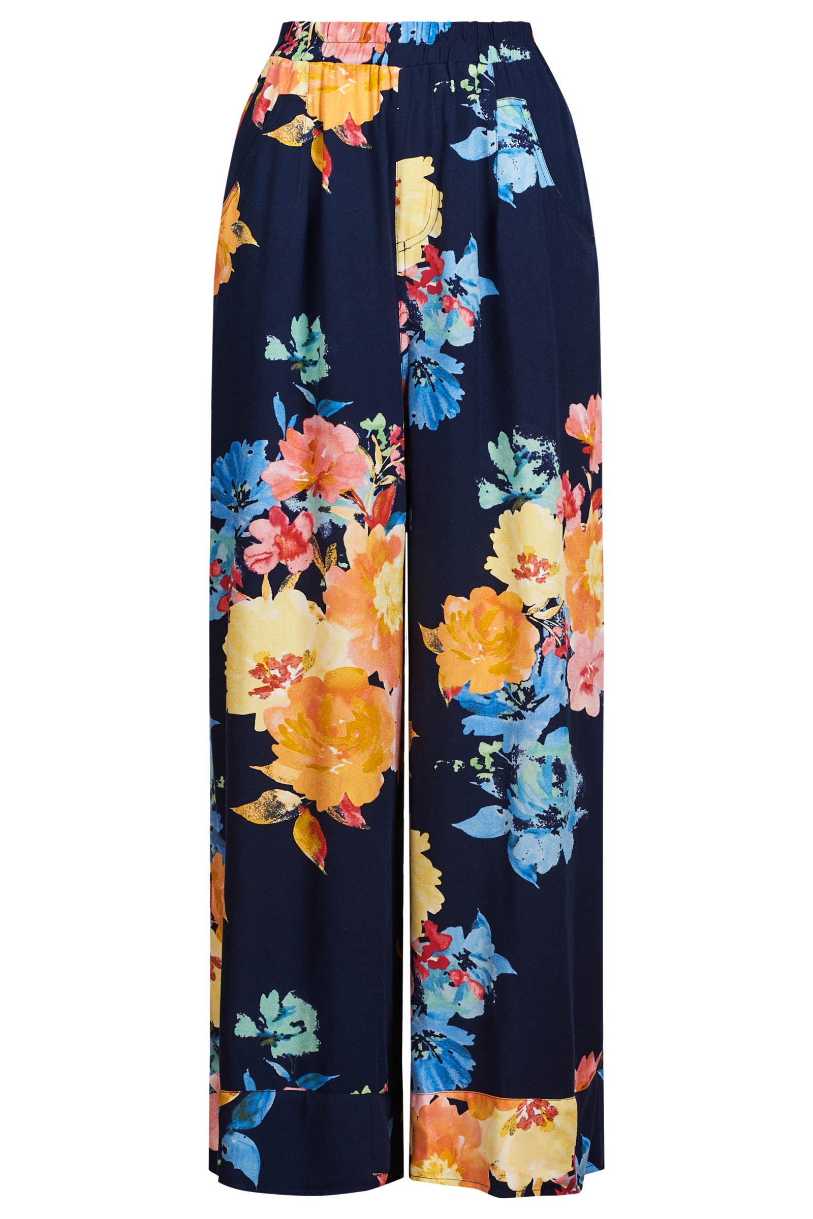 Parisio Pant - Indigo Bloom