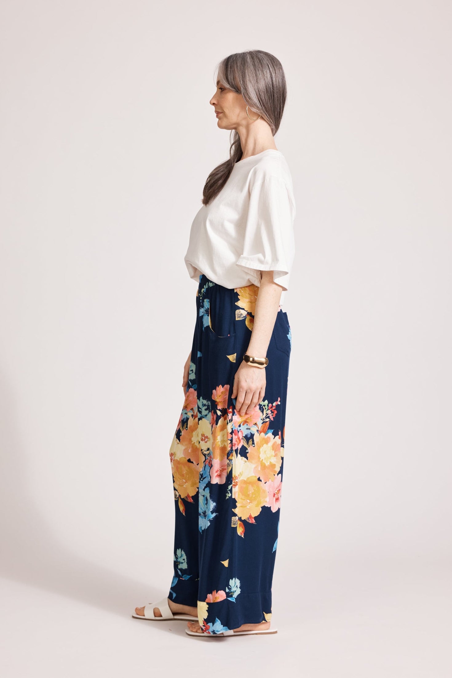 Parisio Pant - Indigo Bloom