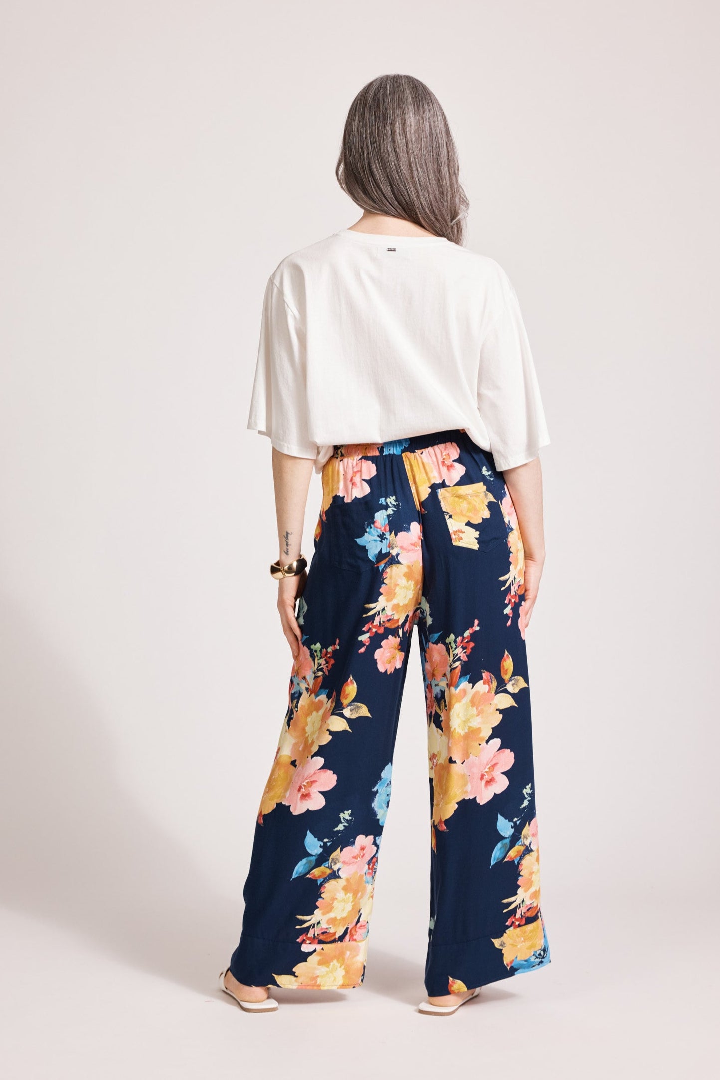 Parisio Pant - Indigo Bloom