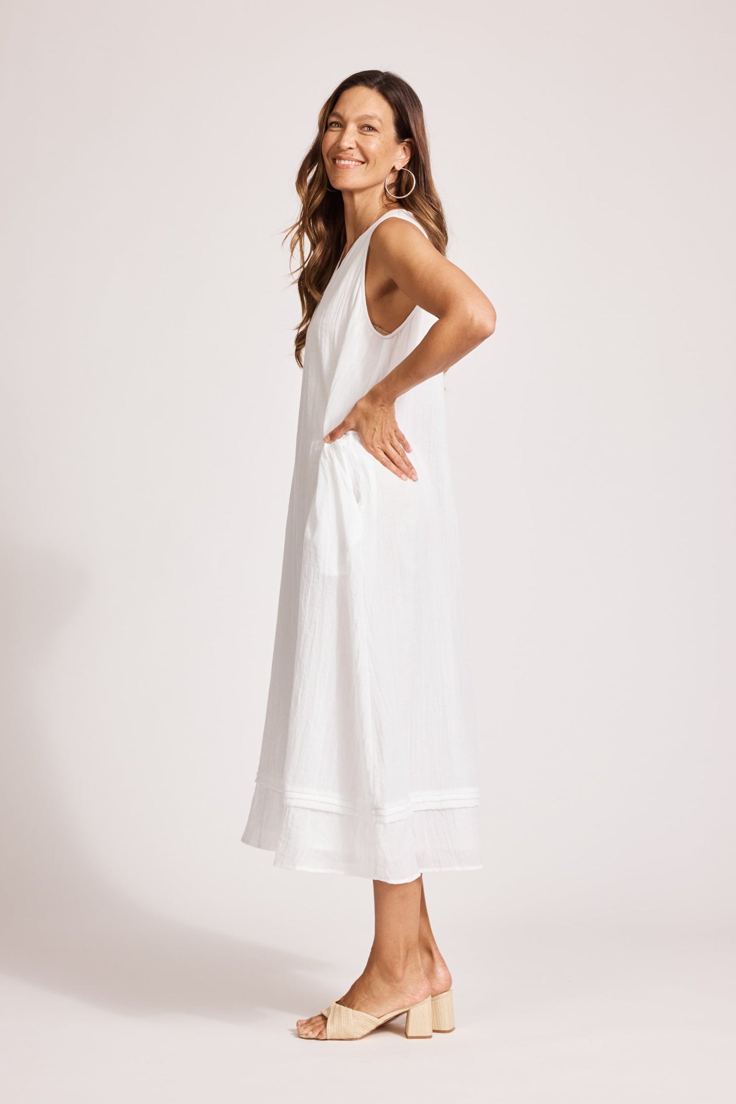 Orsula Tank Maxi Dress - White