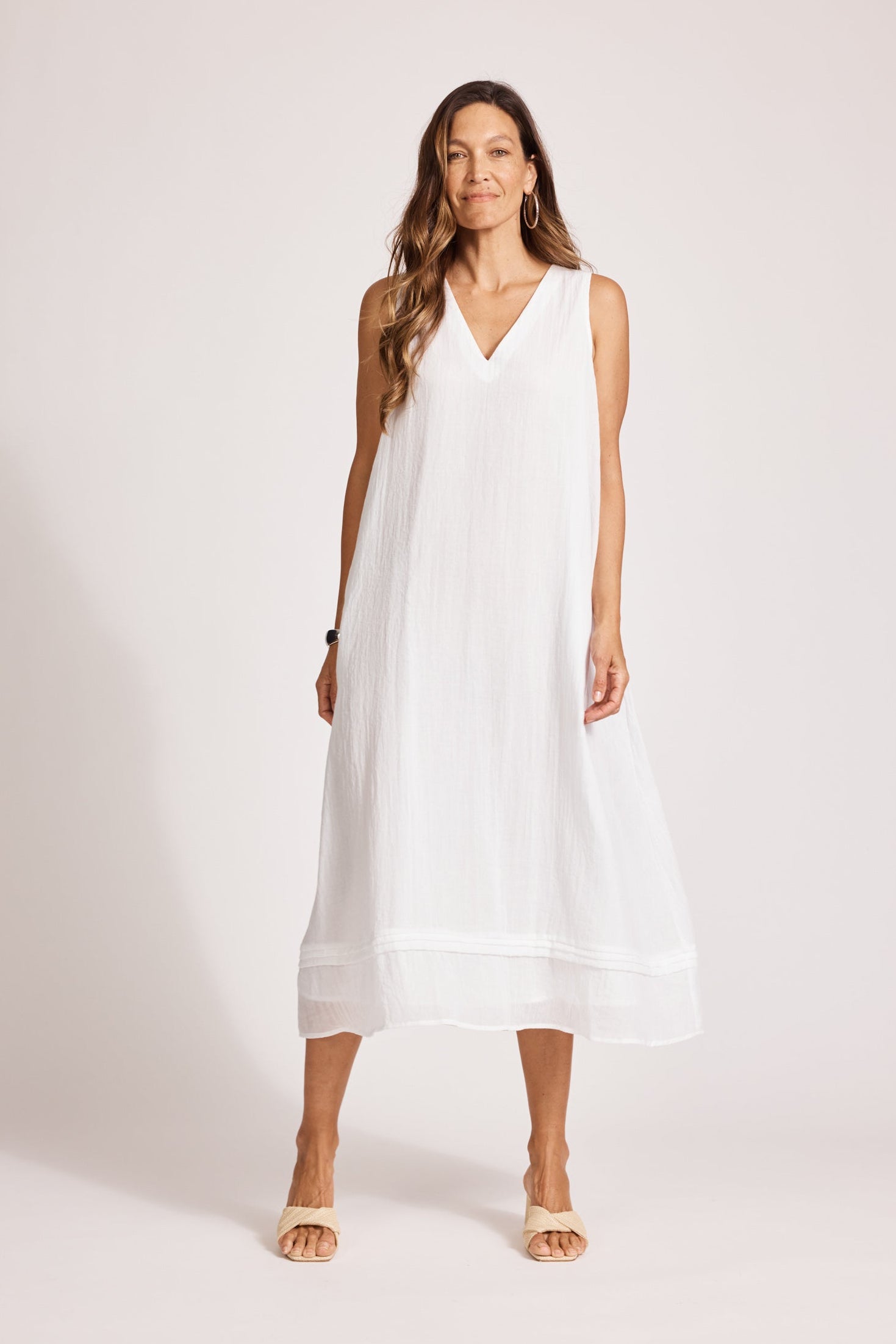 Orsula Tank Maxi Dress - White