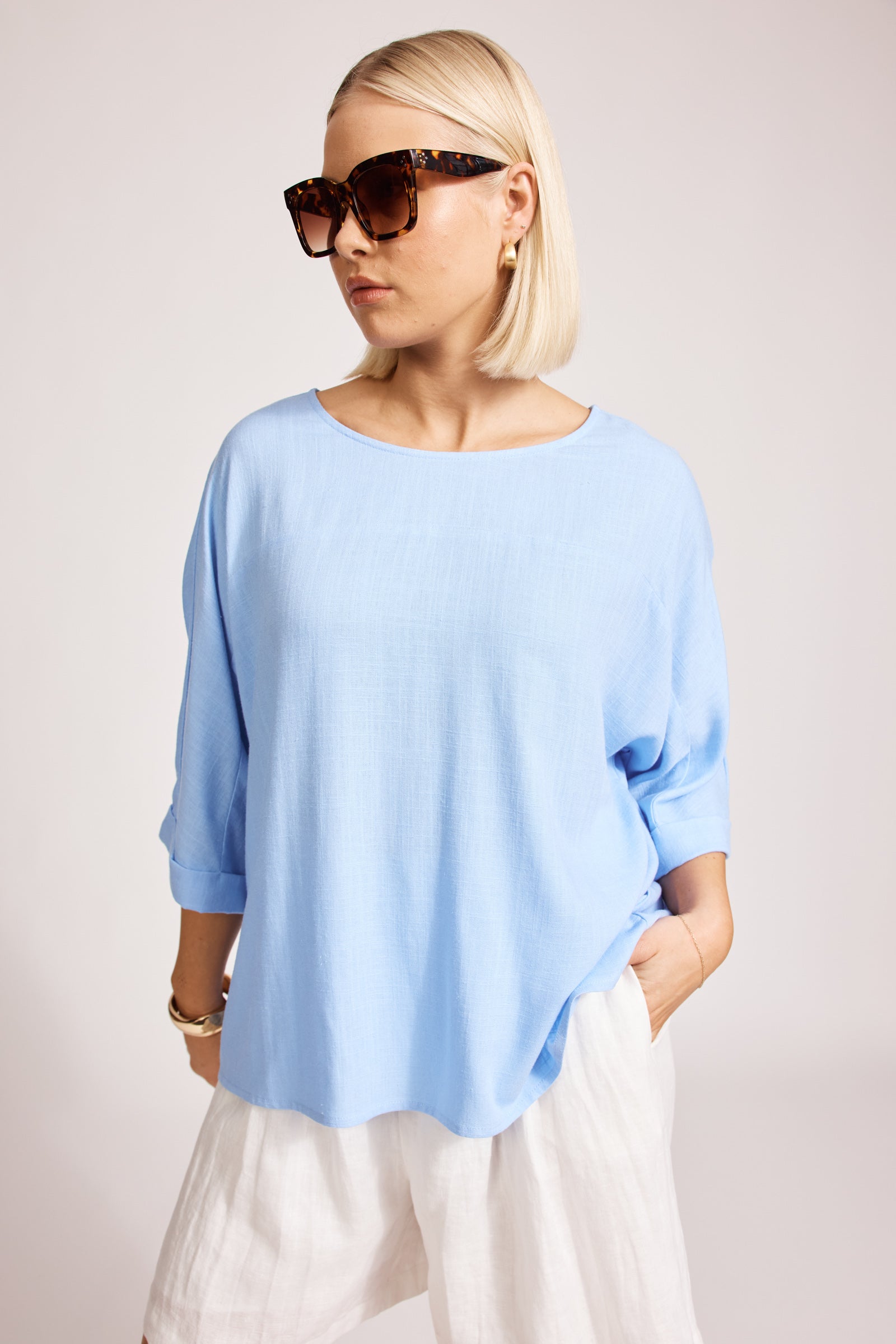 Alesia Relaxed Top - Belize