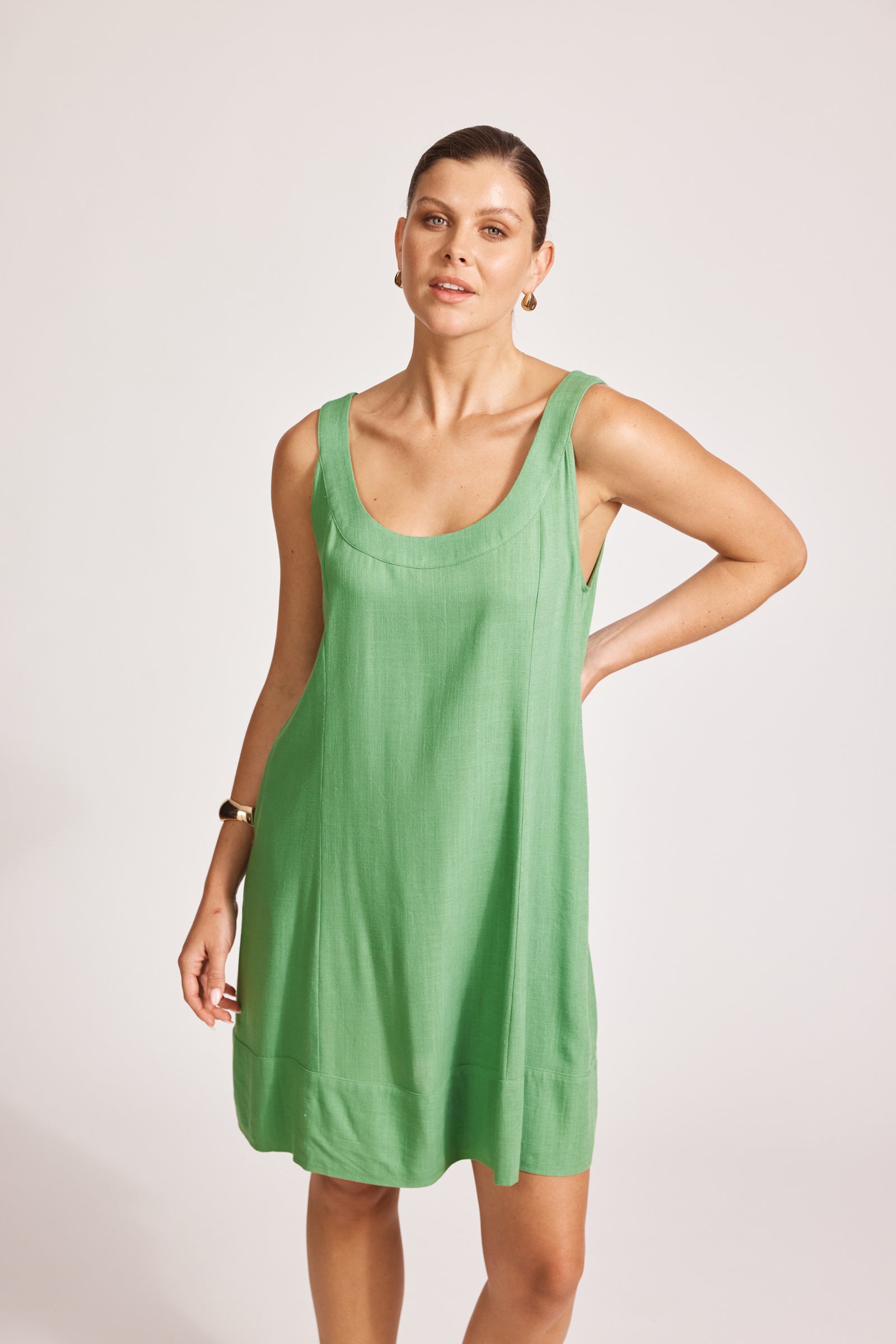 Alesia Tank Dress - Jade