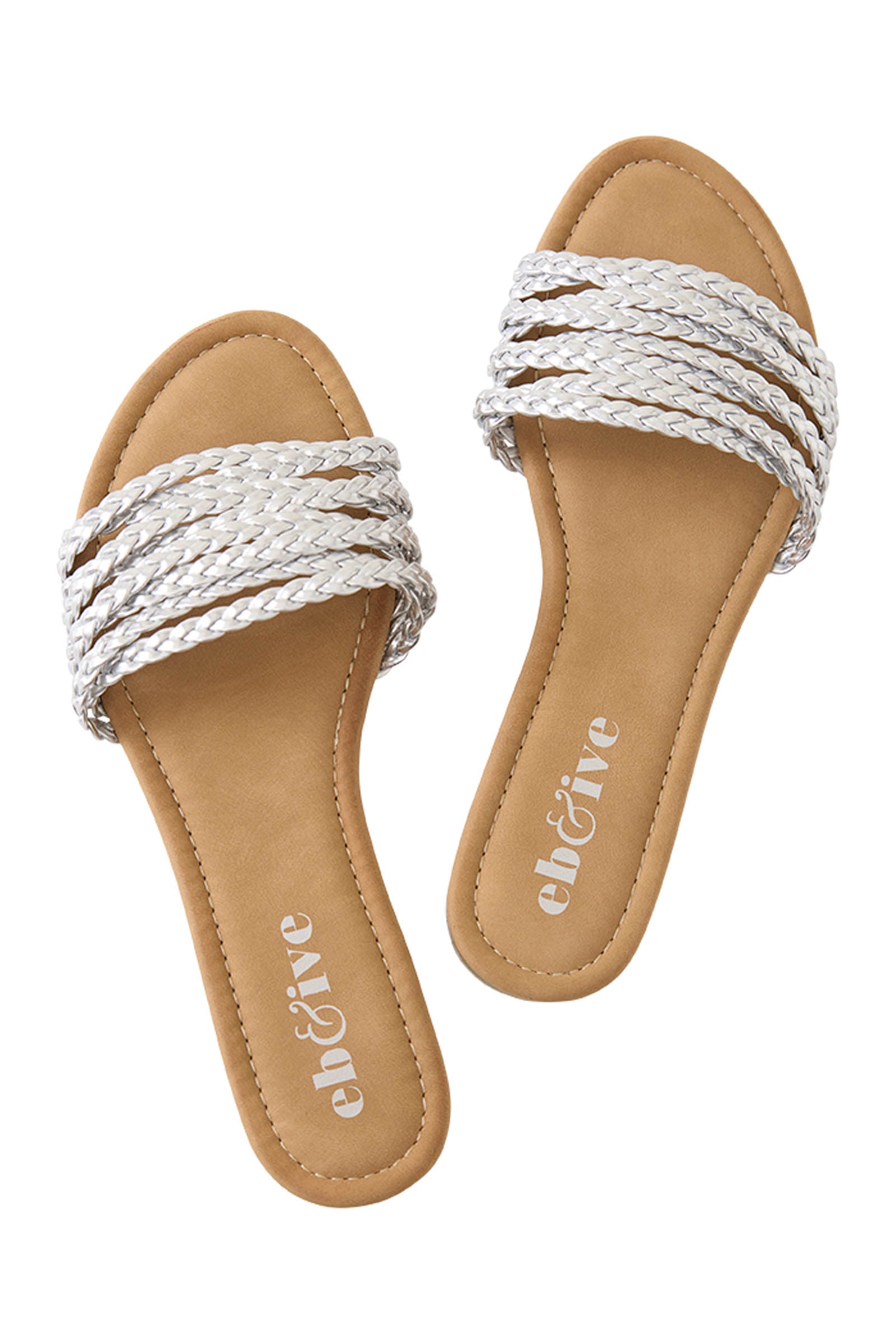 Miramar Plaited Sandal - Silver