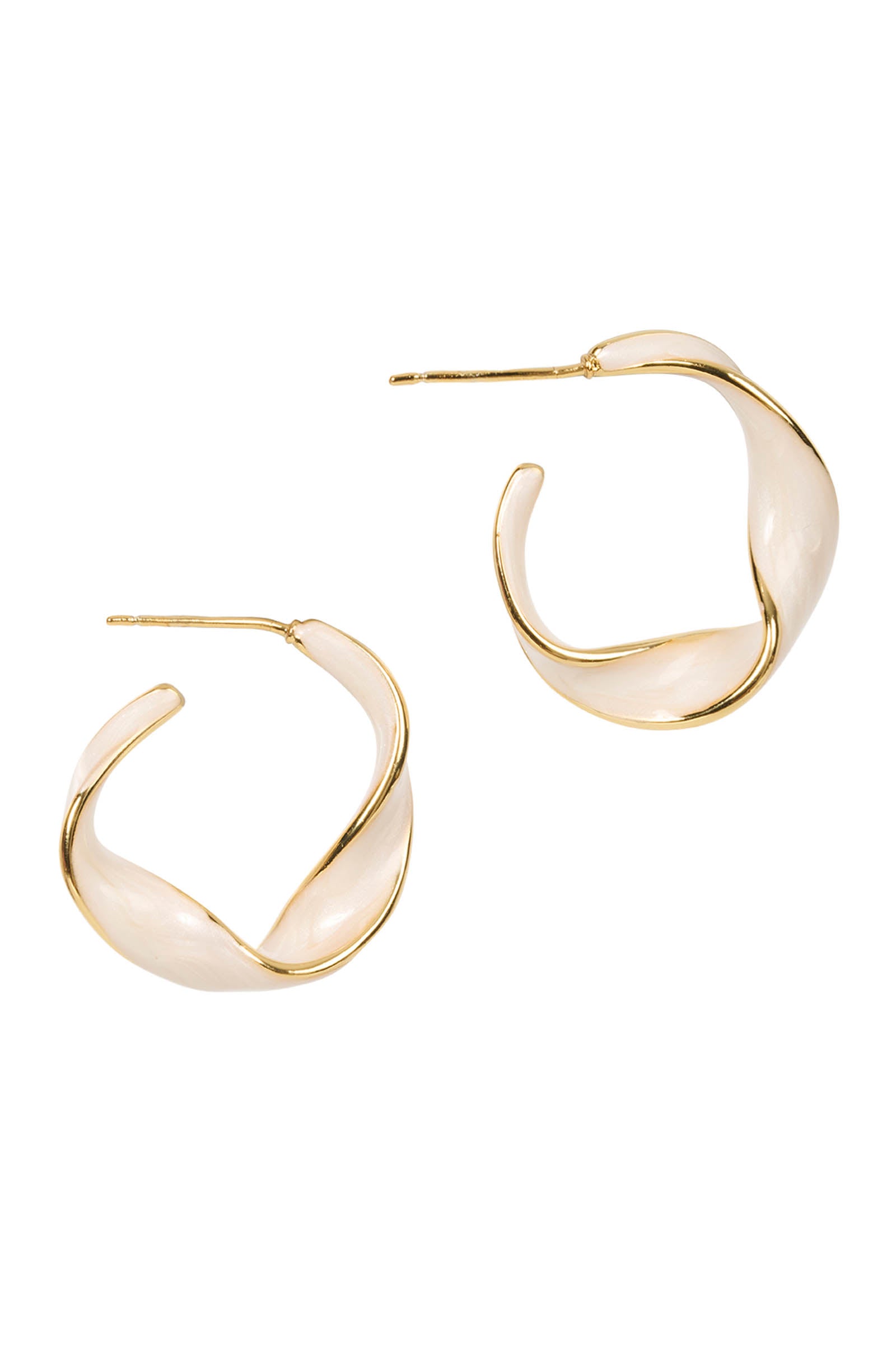 Mira Earring - Twisted White