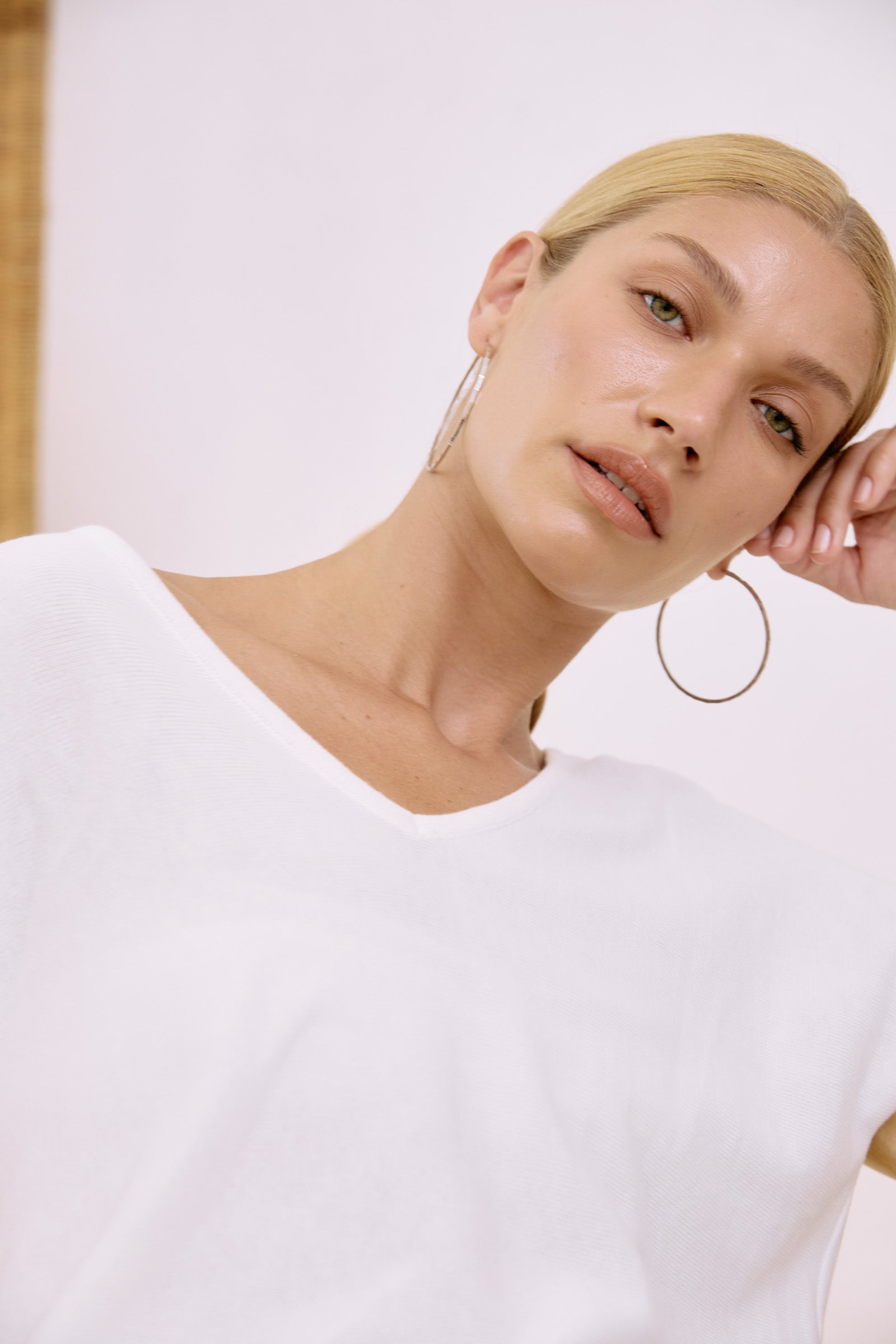 Pena Hoop Earring - Silver