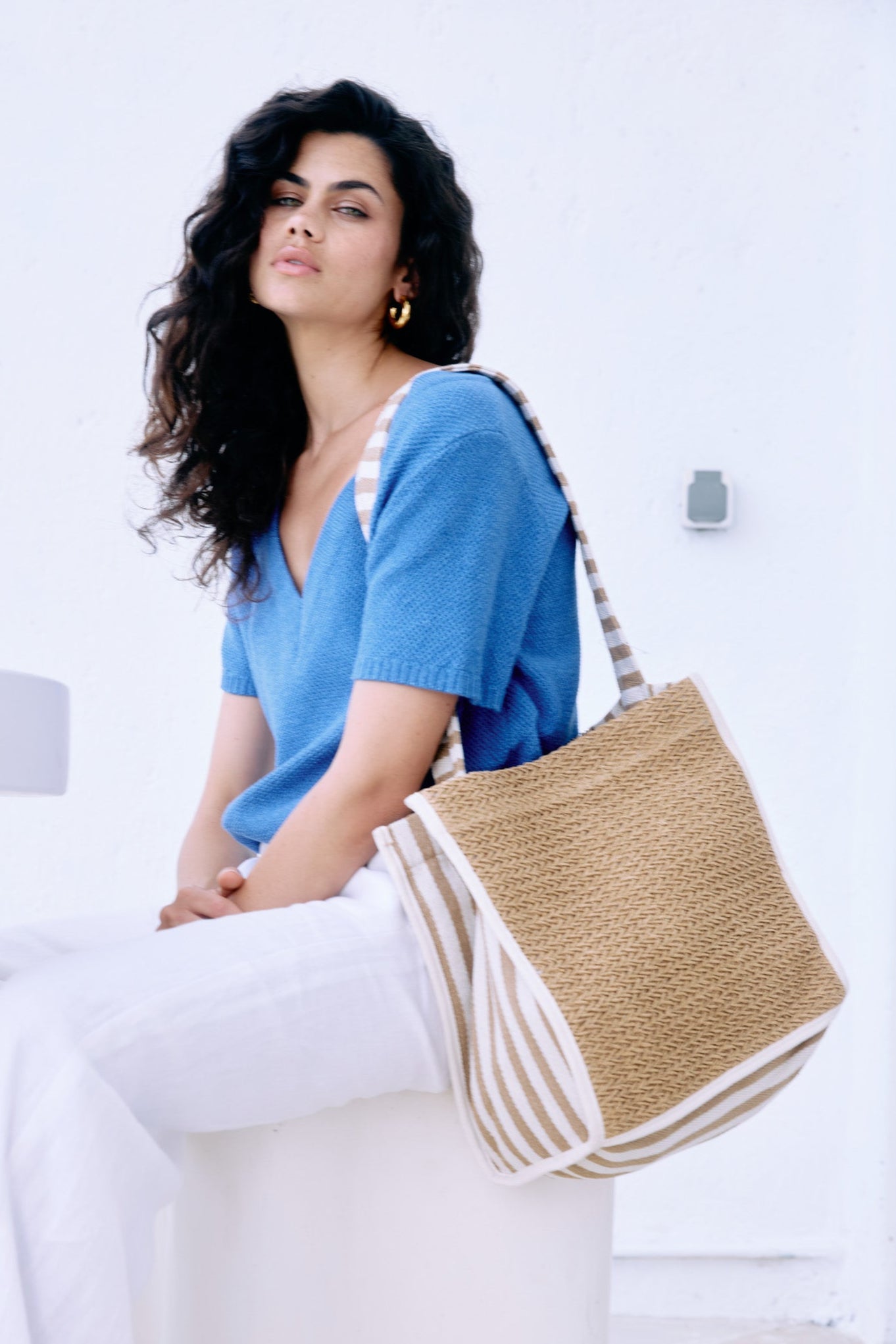 Artemis Shopper Bag - Tusk Stripe