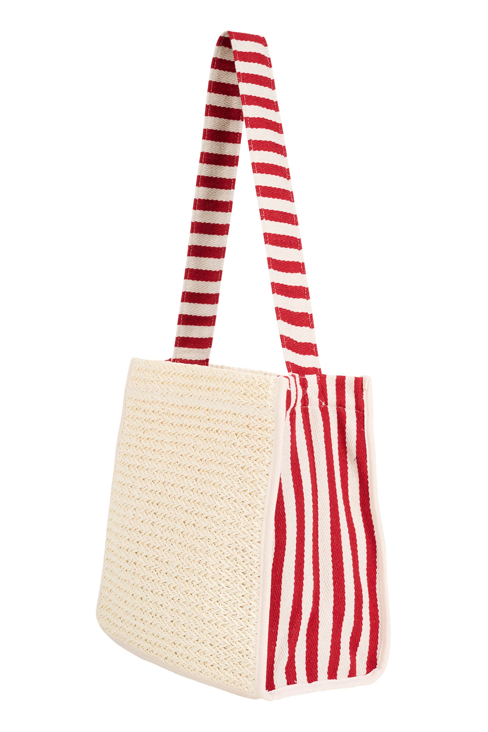 Artemis Shopper Bag - Red Stripe