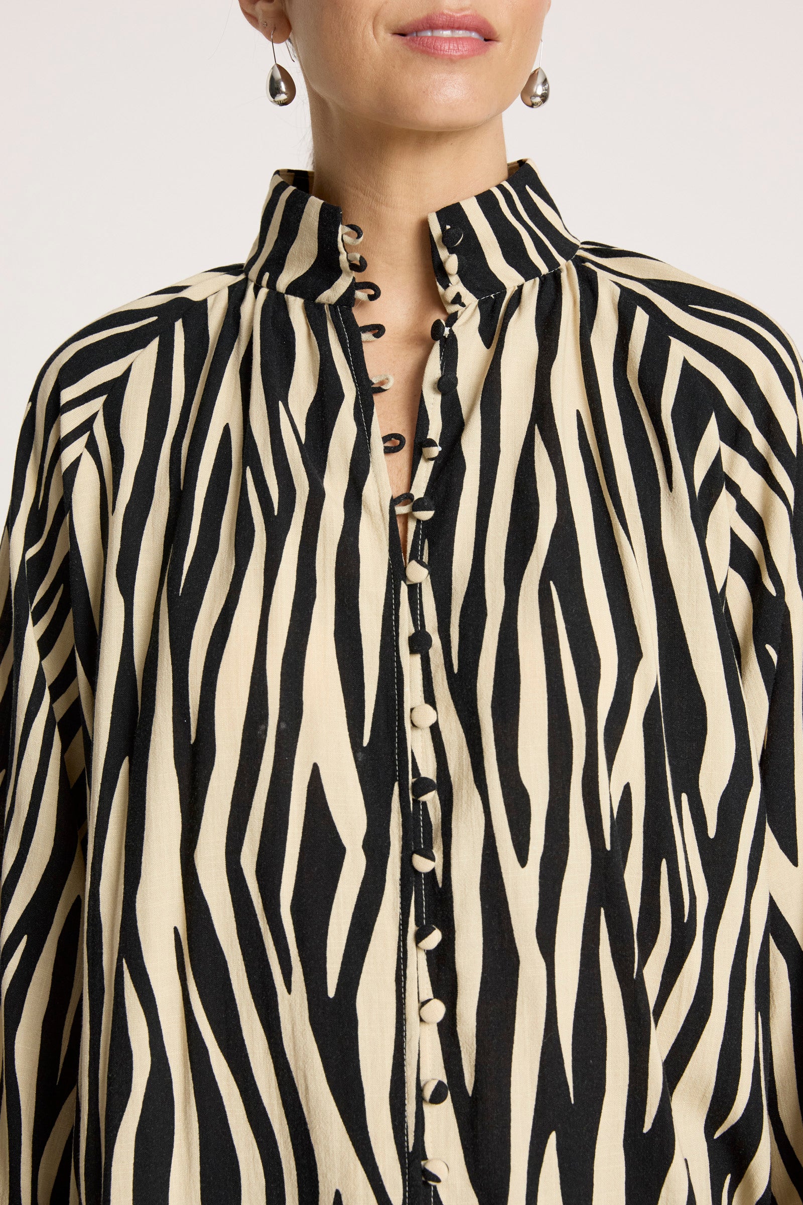 Bajau Button Shirt - Savanna