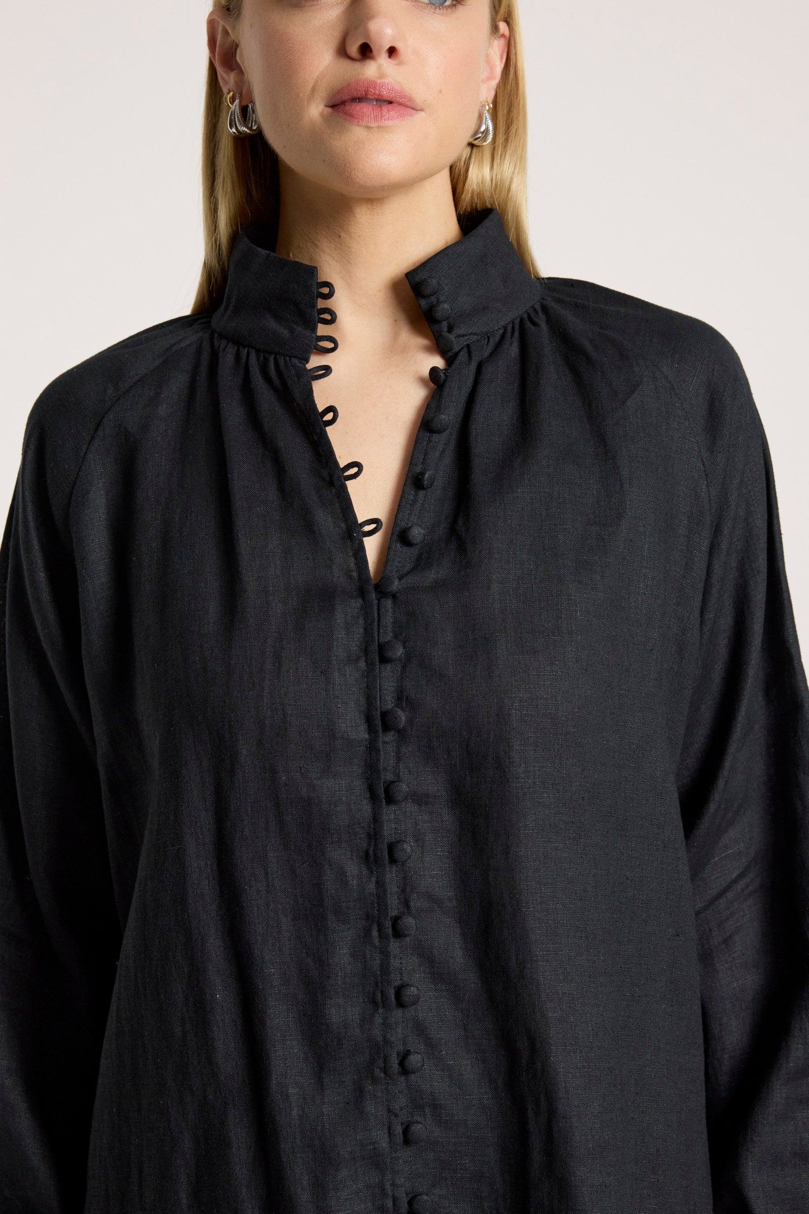 Bajau Button Shirt - Black