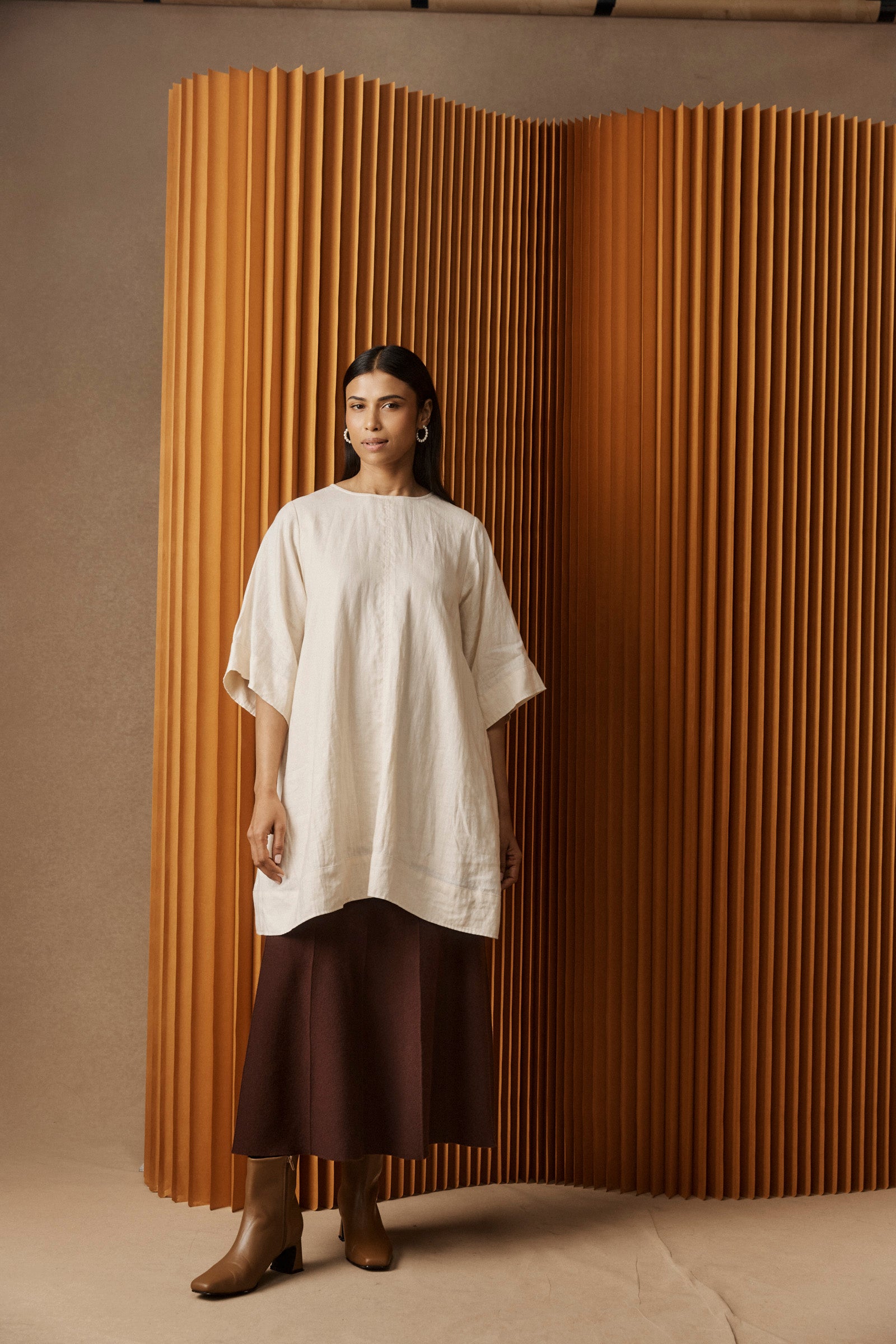 Zala Knit Skirt - Mahogany
