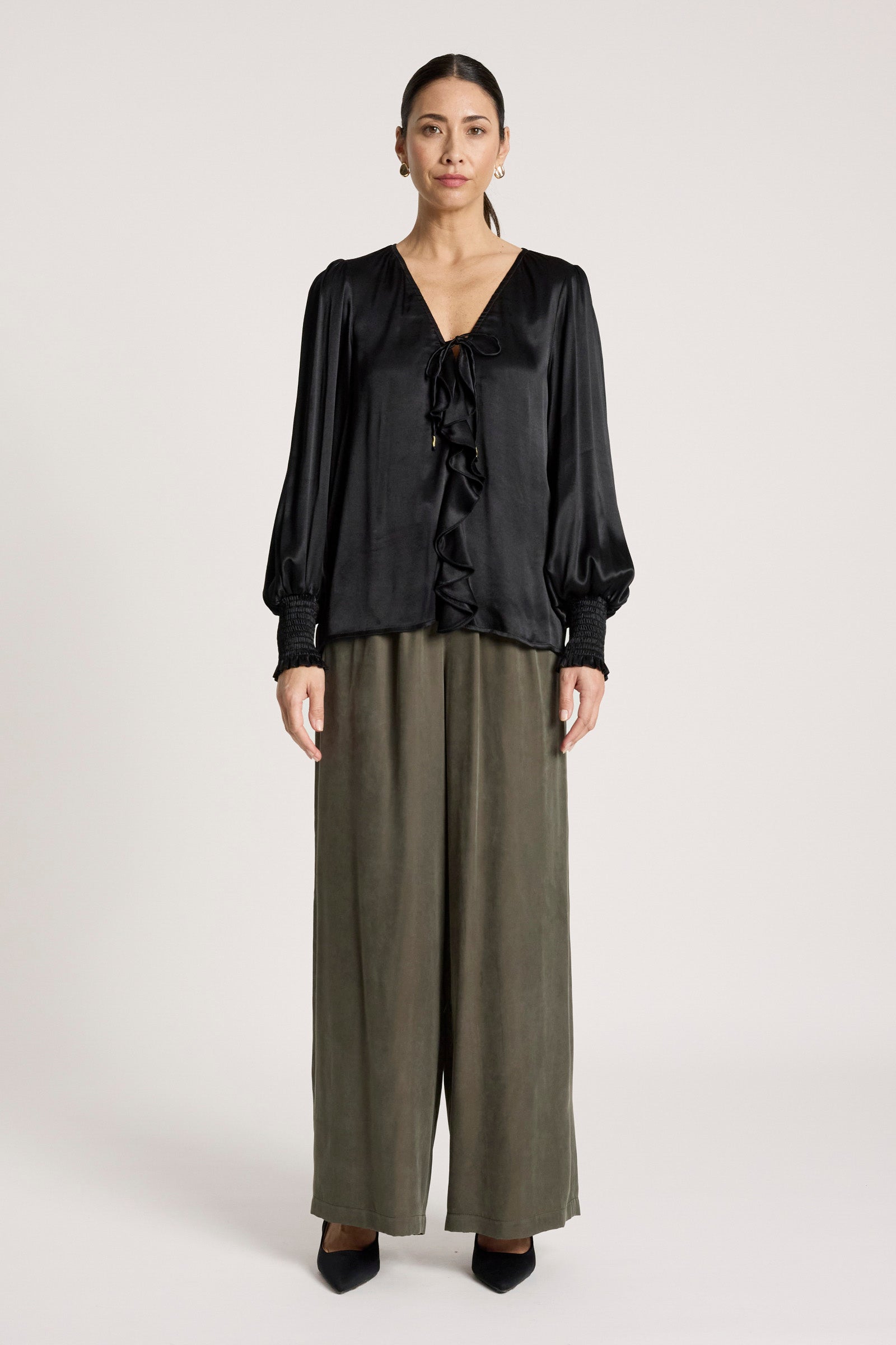 San Frill Top - Black