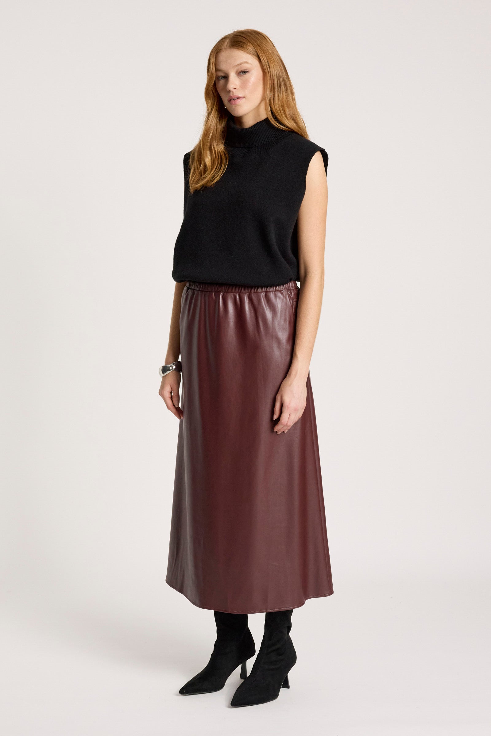 Amina Skirt - Mahogany
