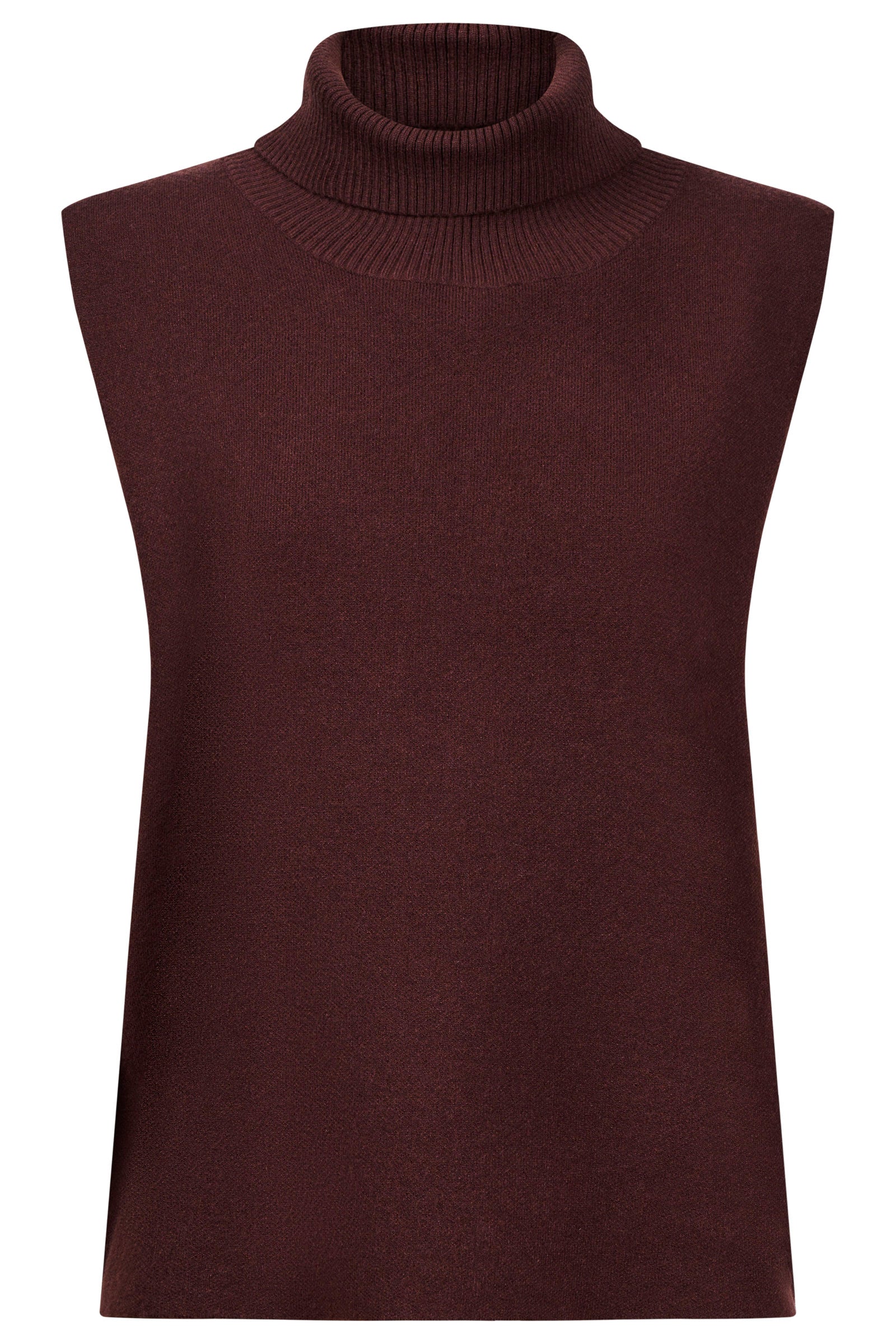 Zala Knit Vest - Mahogany