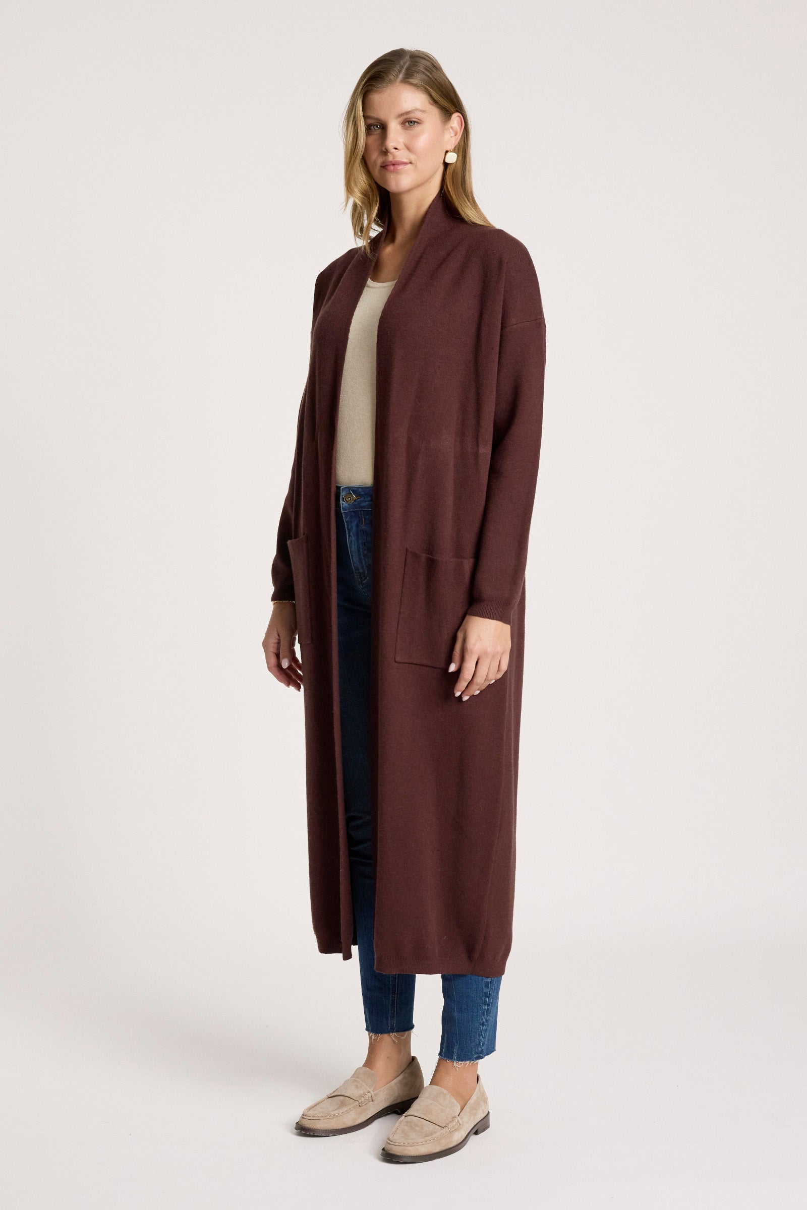 Zala Cardigan - Mahogany
