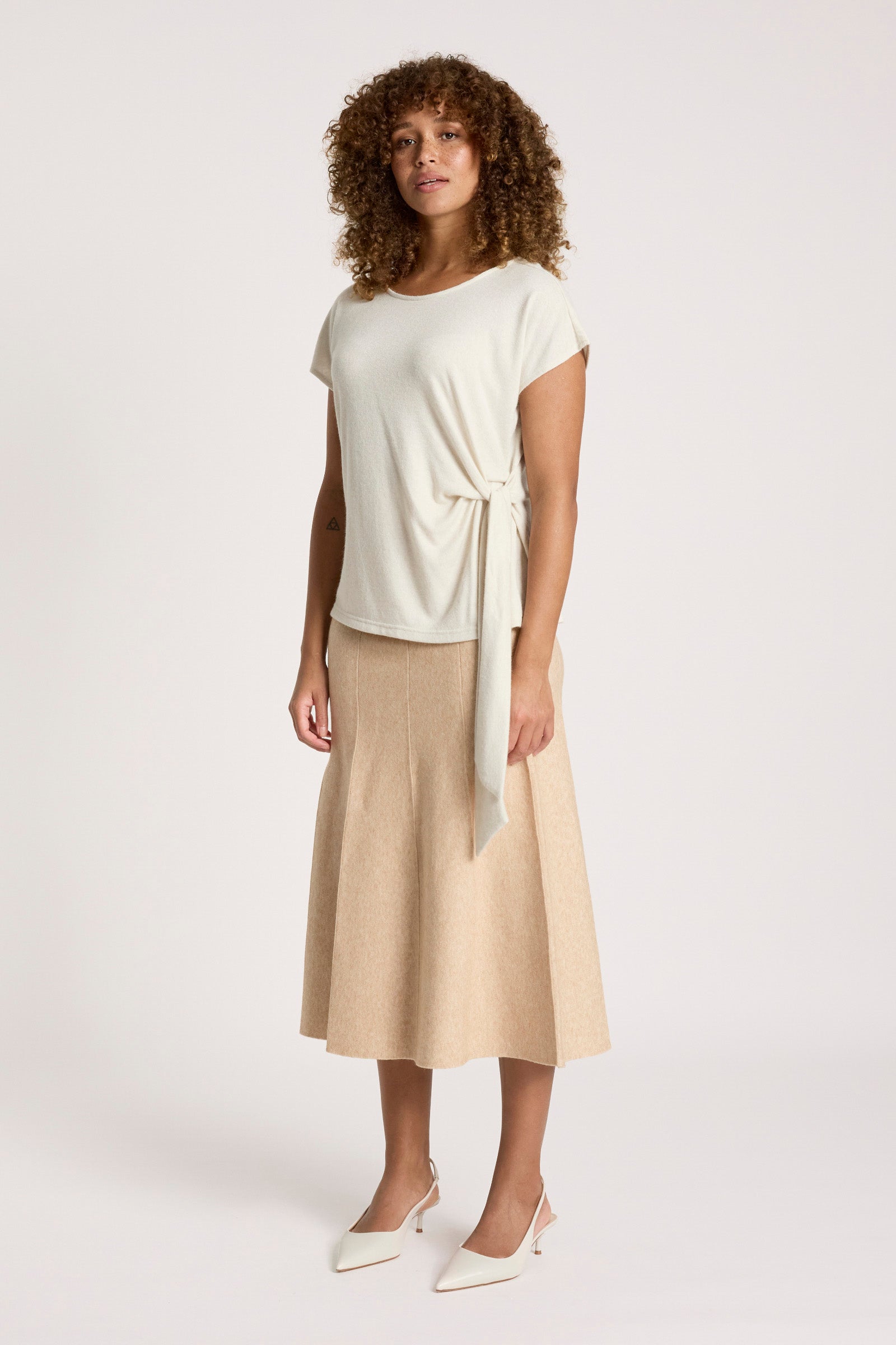 Aria Tie Top - Dune