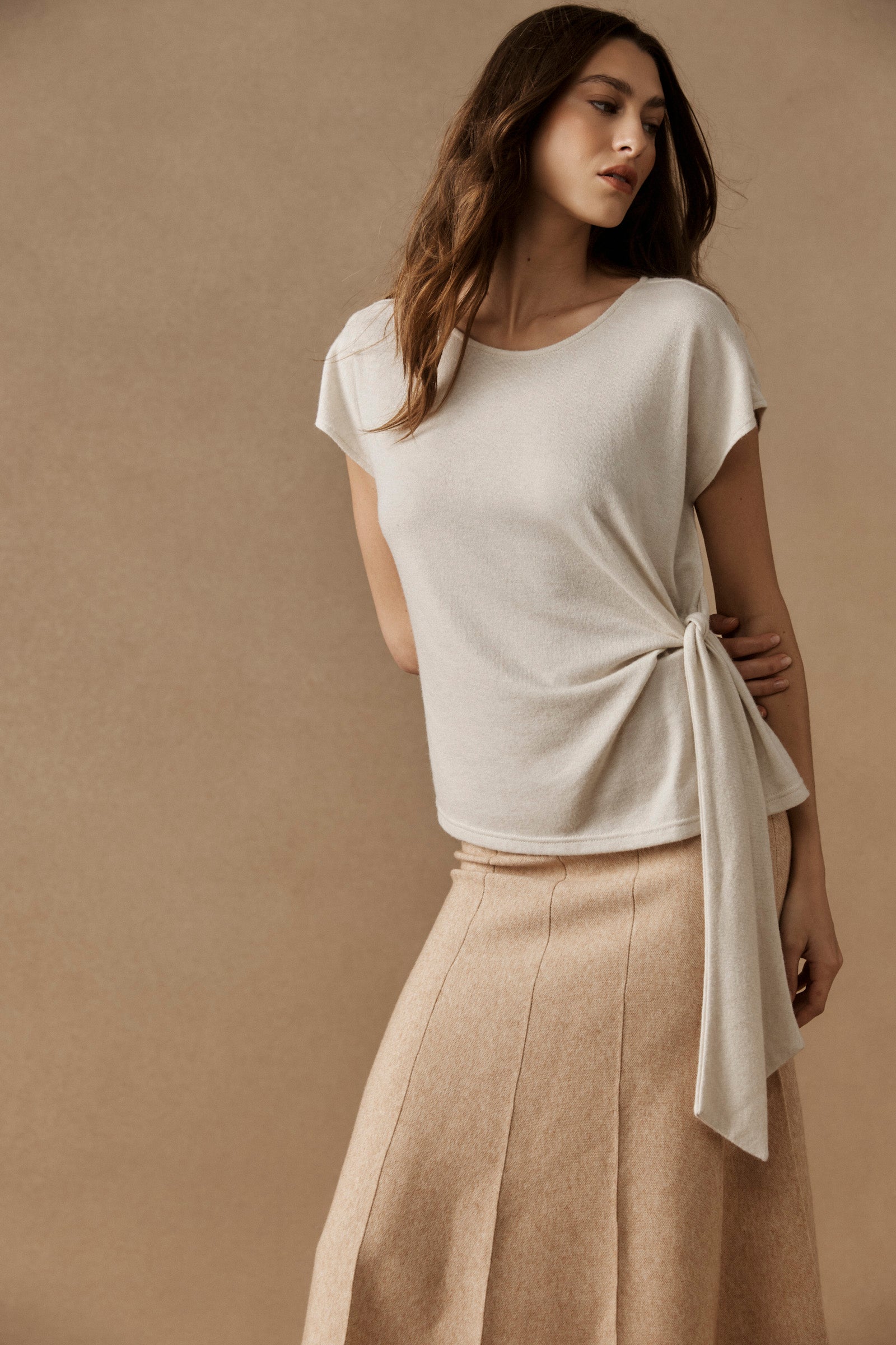 Aria Tie Top - Dune