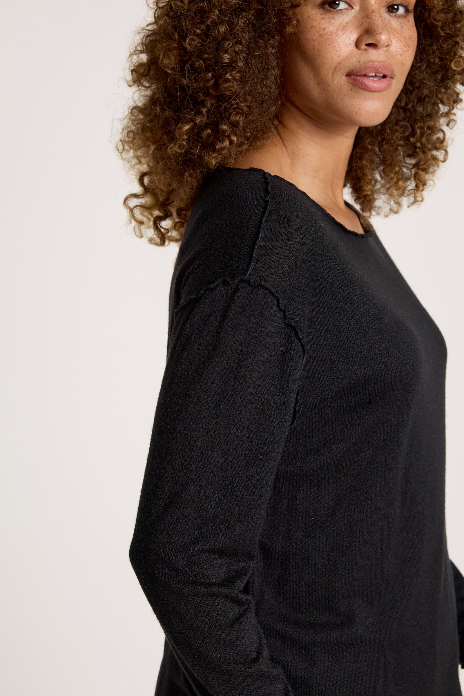 Aria Long Sleeve Top - Black