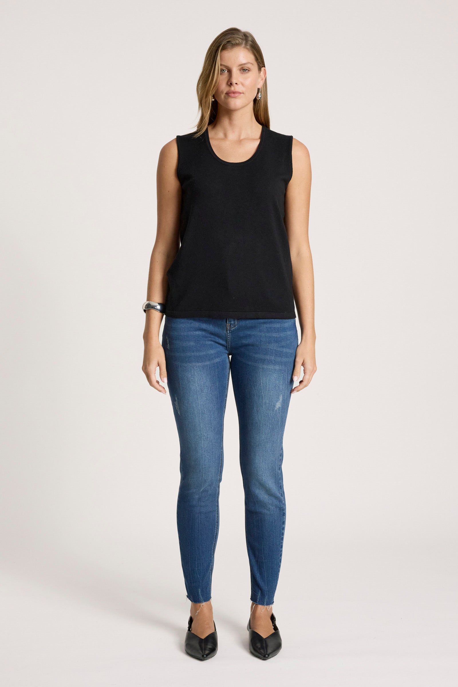 Samira Knit Tank - Black