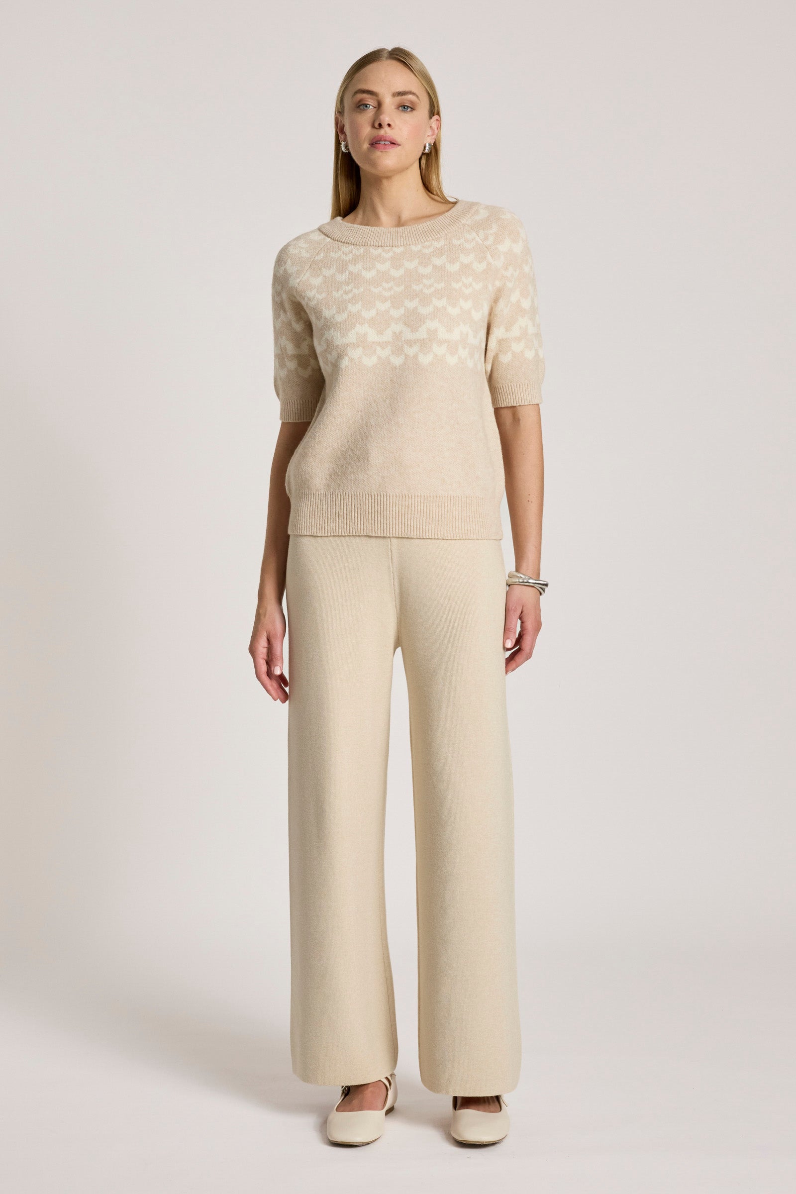 Maasai Knit Top - Dune/Bisque