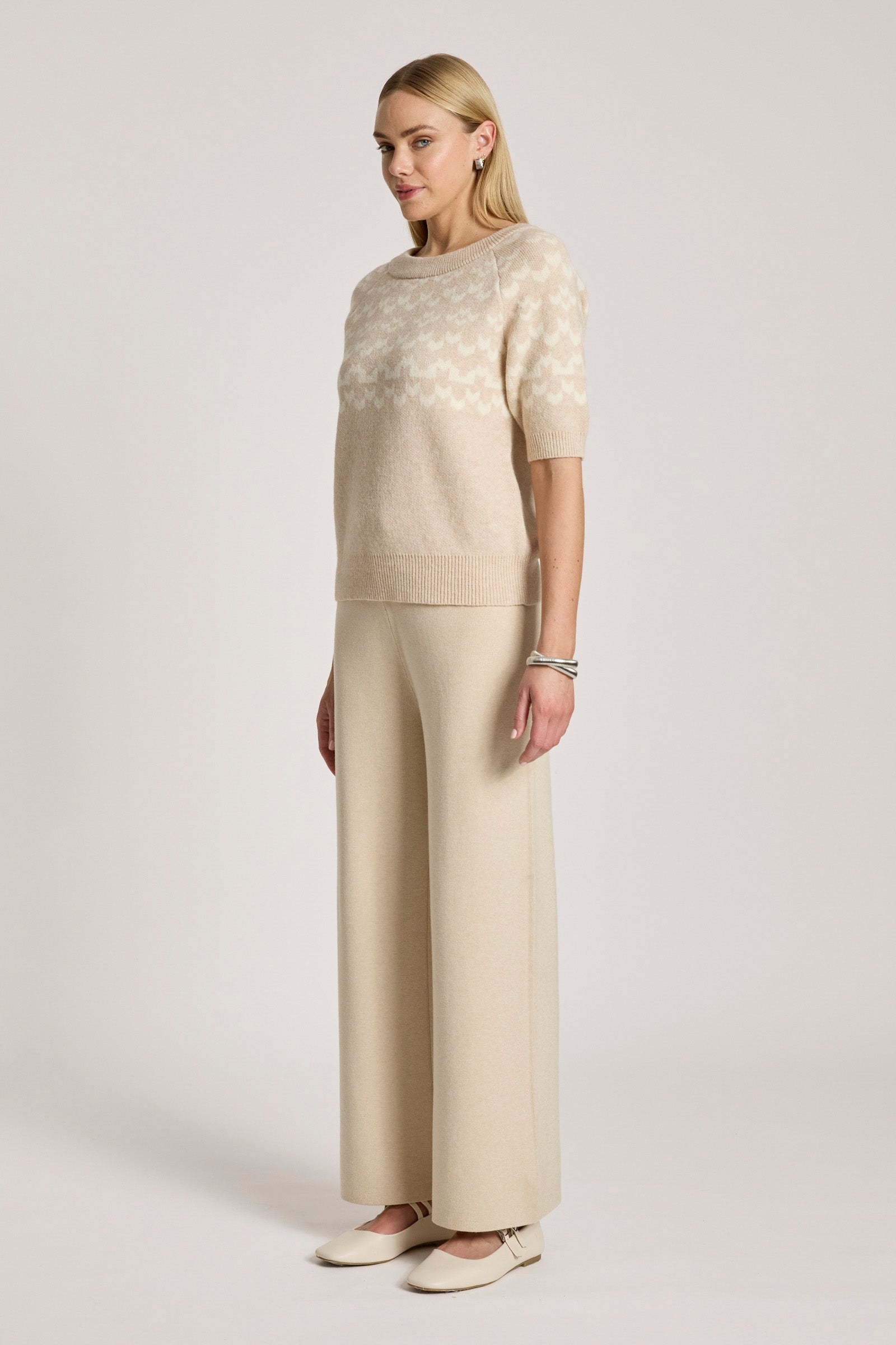 Maasai Knit Top - Dune/Bisque